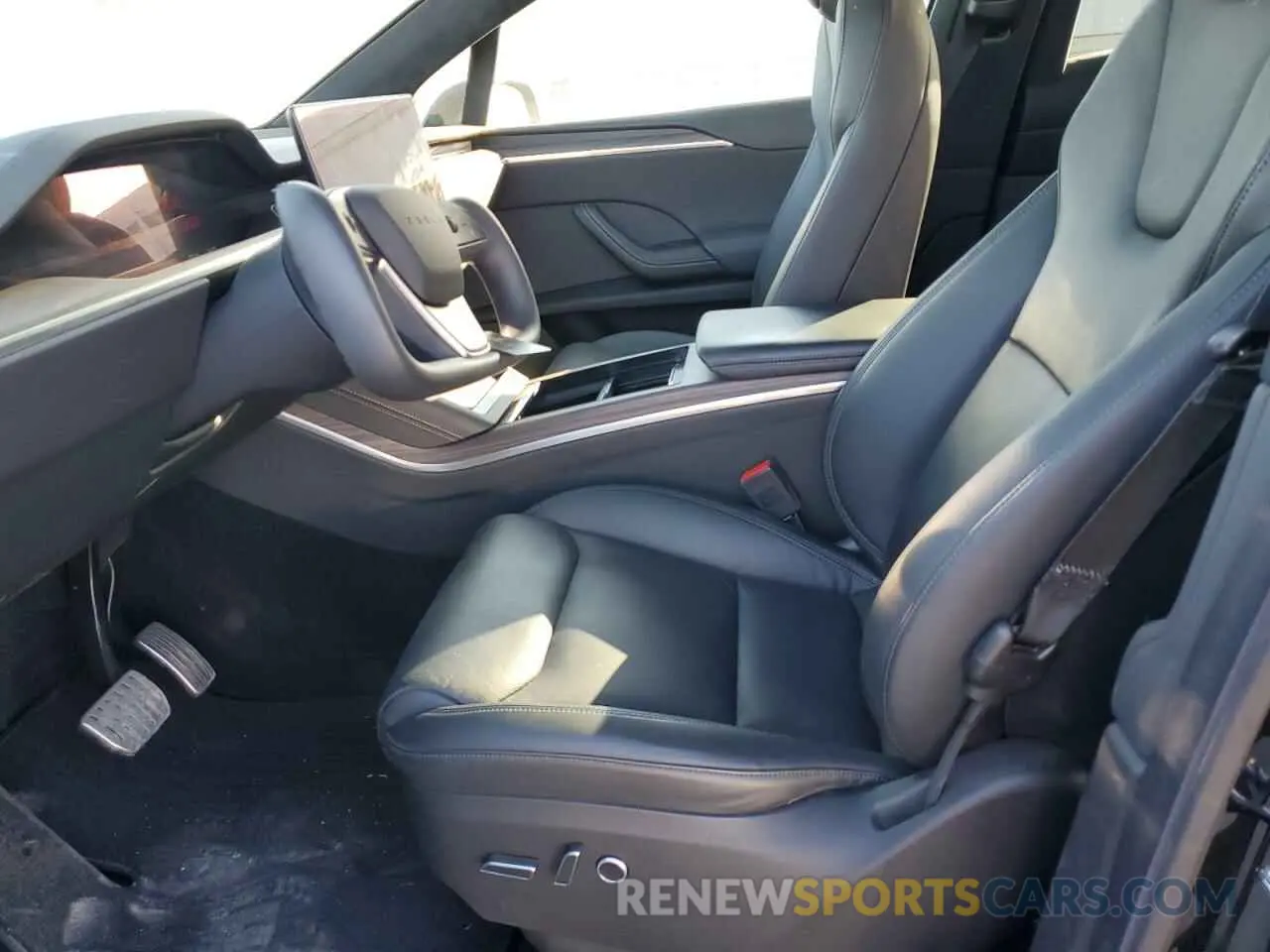 7 fotografías del automóvil dañado 7SAXCBE51NF361206 TESLA MODEL X 2022