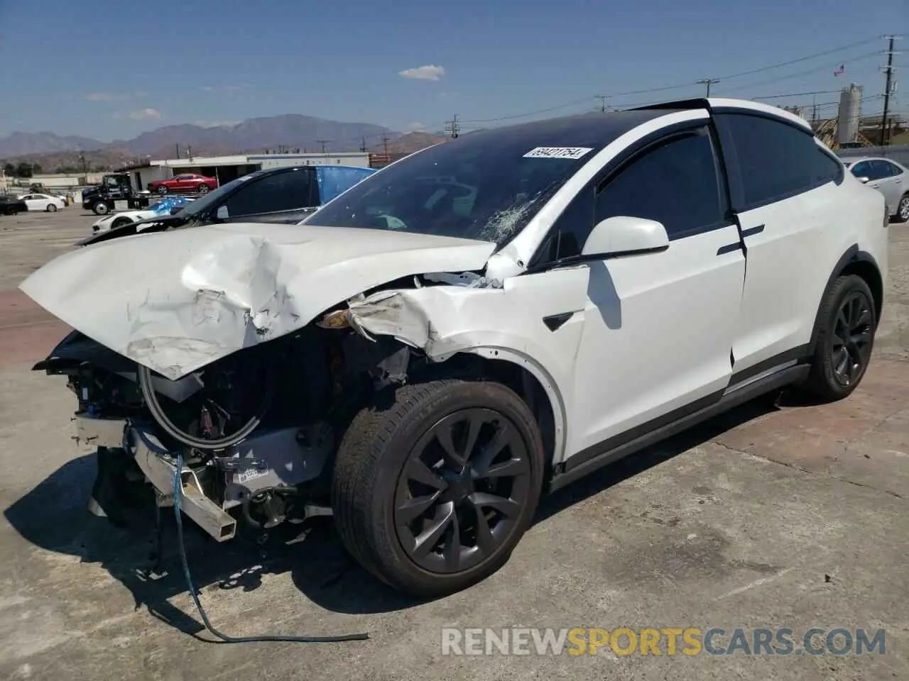 1 fotografías del automóvil dañado 7SAXCBE52NF349503 TESLA MODEL X 2022
