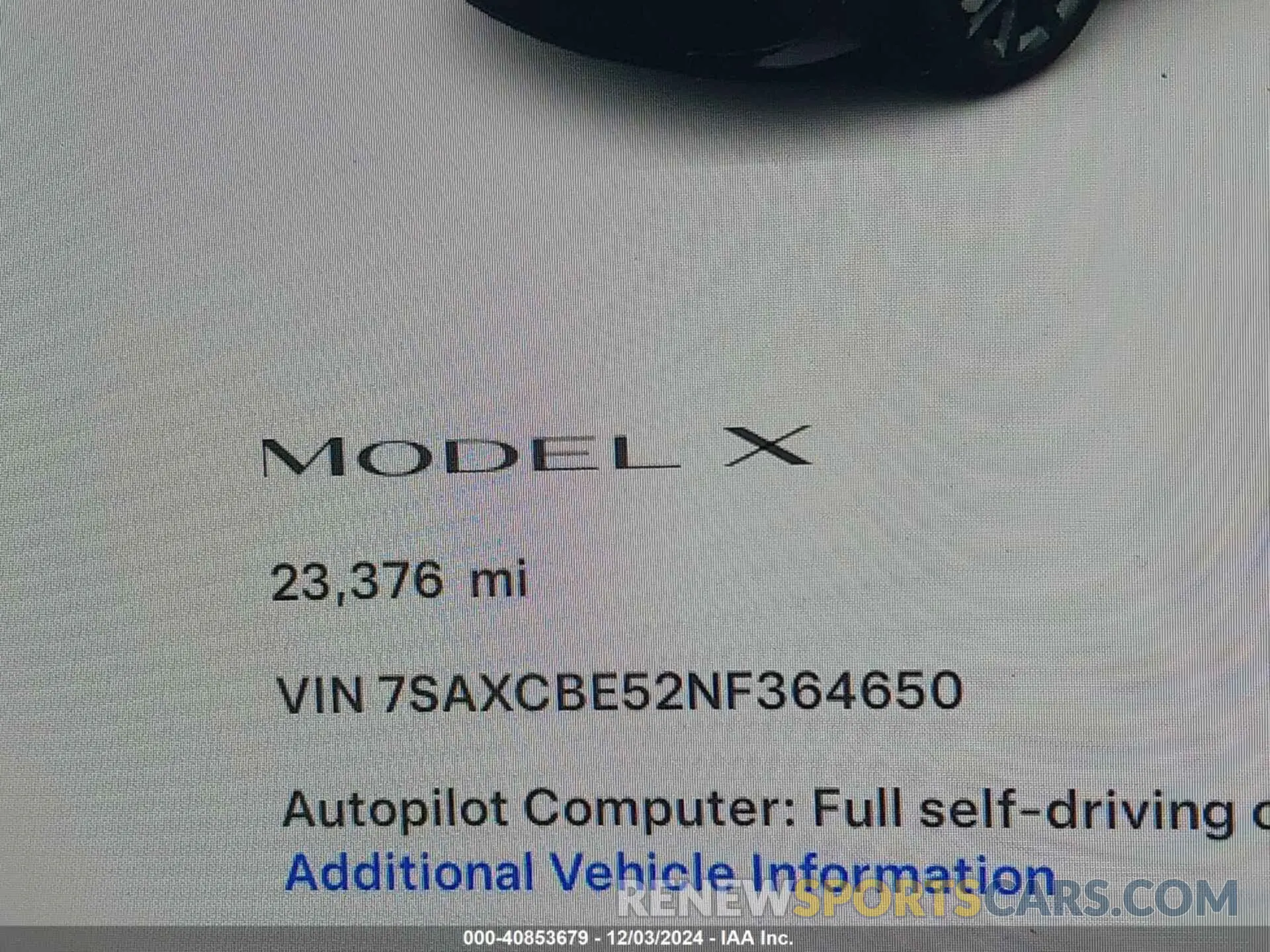 15 fotografías del automóvil dañado 7SAXCBE52NF364650 TESLA MODEL X 2022