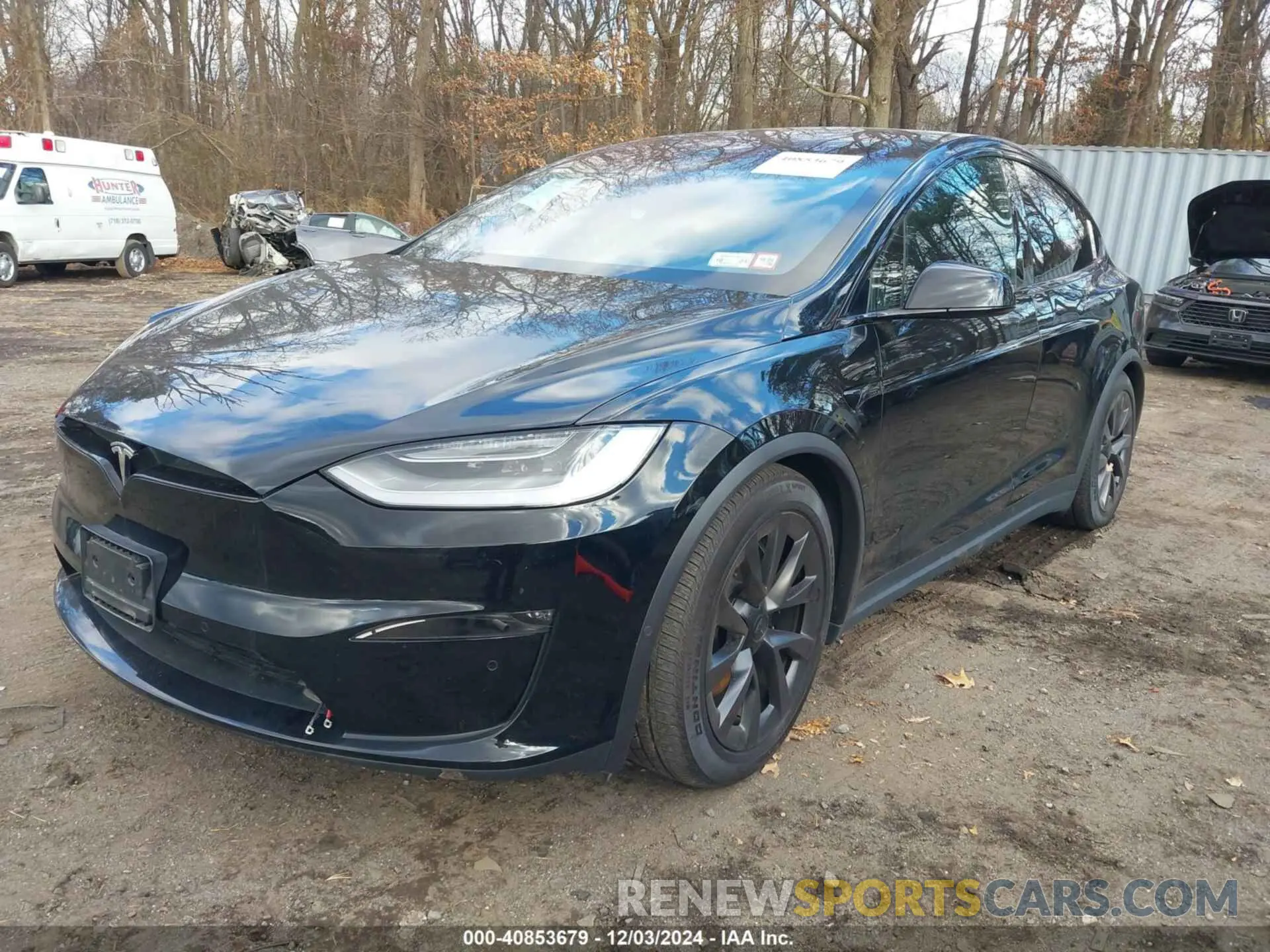 2 fotografías del automóvil dañado 7SAXCBE52NF364650 TESLA MODEL X 2022