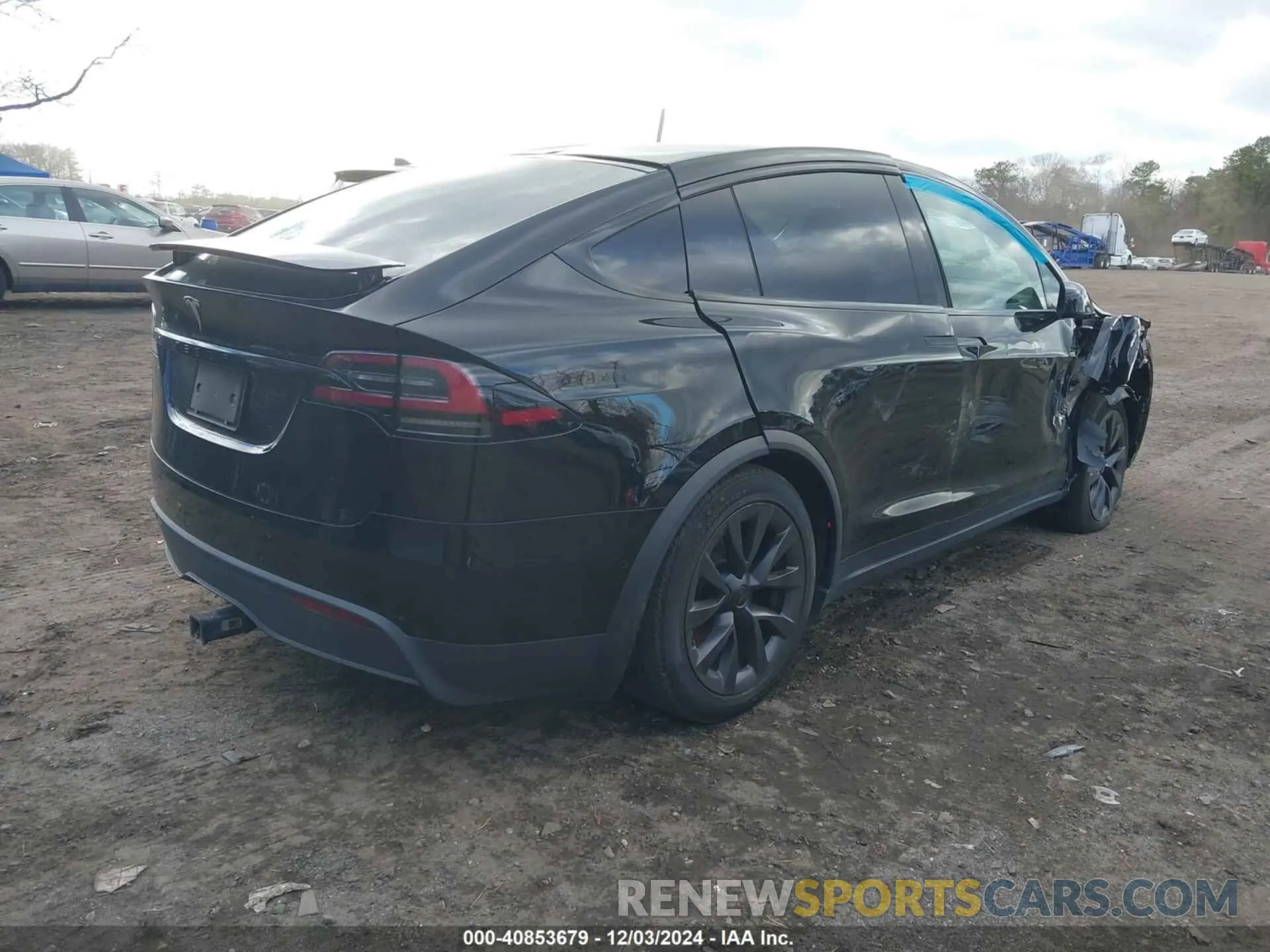 4 fotografías del automóvil dañado 7SAXCBE52NF364650 TESLA MODEL X 2022