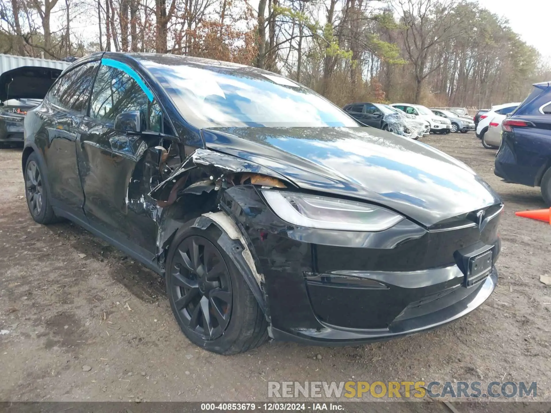 6 fotografías del automóvil dañado 7SAXCBE52NF364650 TESLA MODEL X 2022