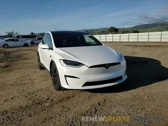11 fotografías del automóvil dañado 7SAXCBE53NF359067 TESLA MODEL X 2022