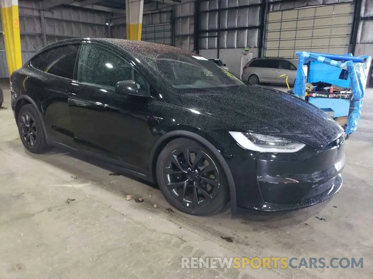 4 fotografías del automóvil dañado 7SAXCBE53NF363717 TESLA MODEL X 2022