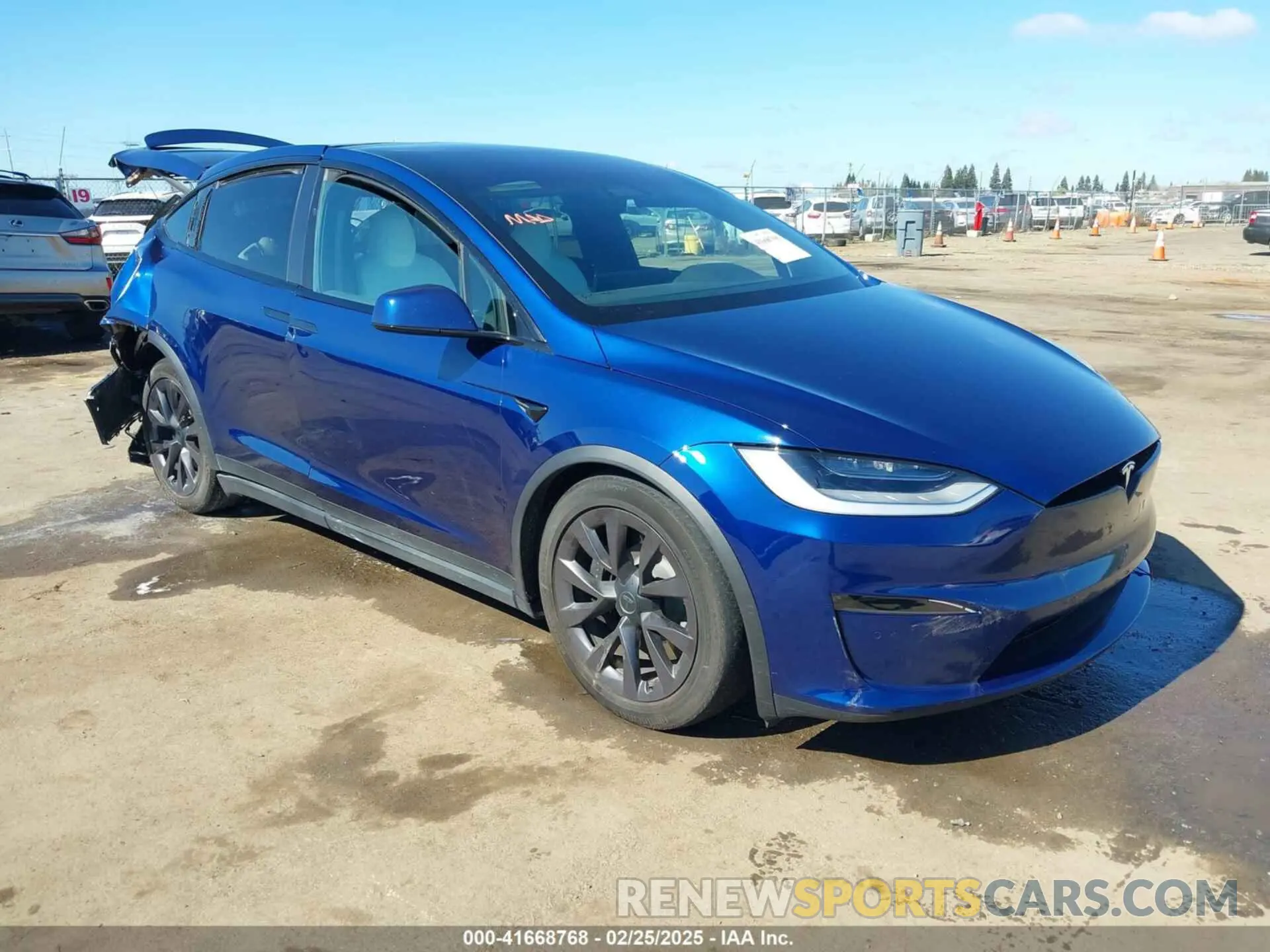 1 fotografías del automóvil dañado 7SAXCBE55NF328953 TESLA MODEL X 2022