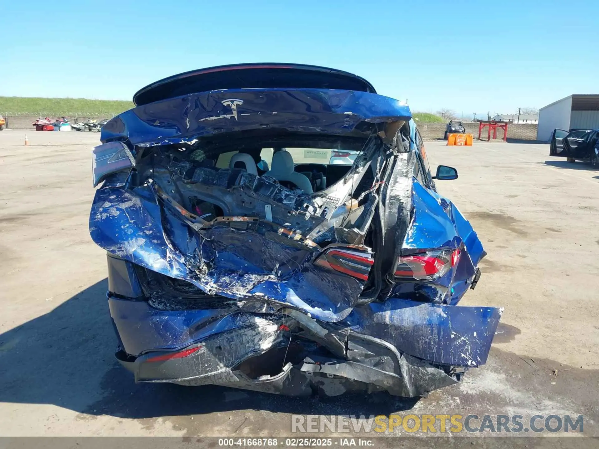 6 fotografías del automóvil dañado 7SAXCBE55NF328953 TESLA MODEL X 2022