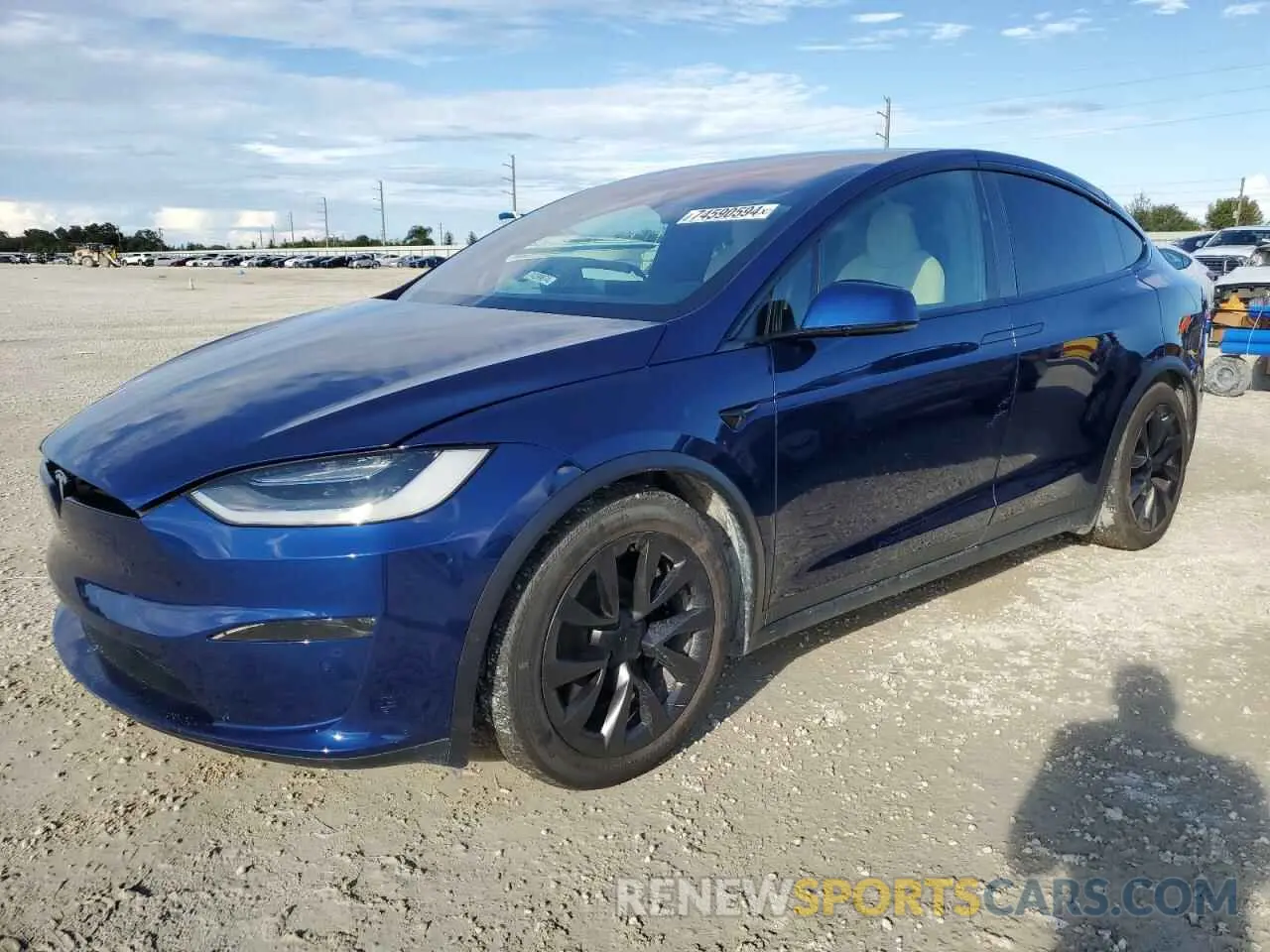 1 fotografías del automóvil dañado 7SAXCBE55NF334770 TESLA MODEL X 2022