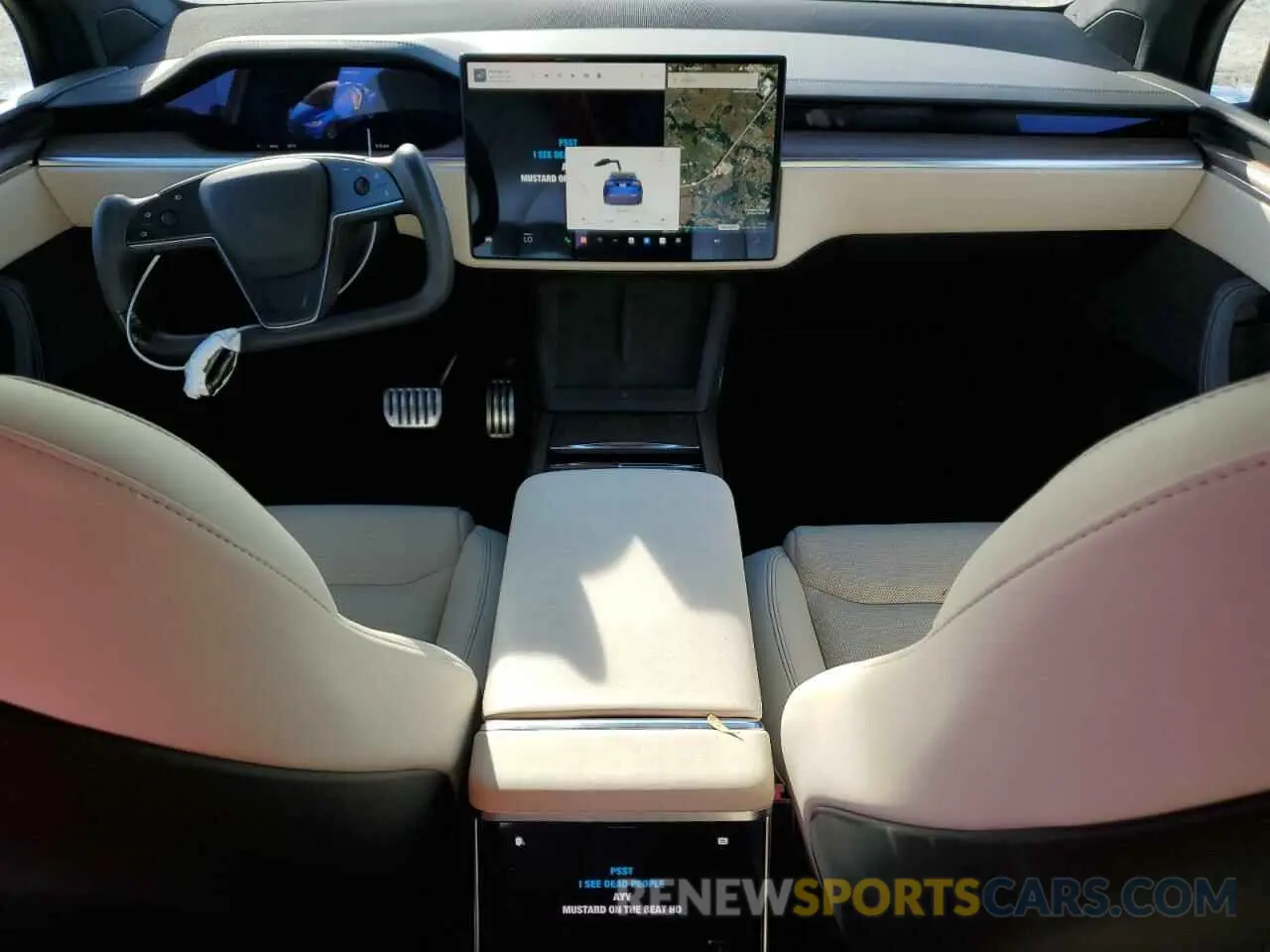 8 fotografías del automóvil dañado 7SAXCBE55NF334770 TESLA MODEL X 2022