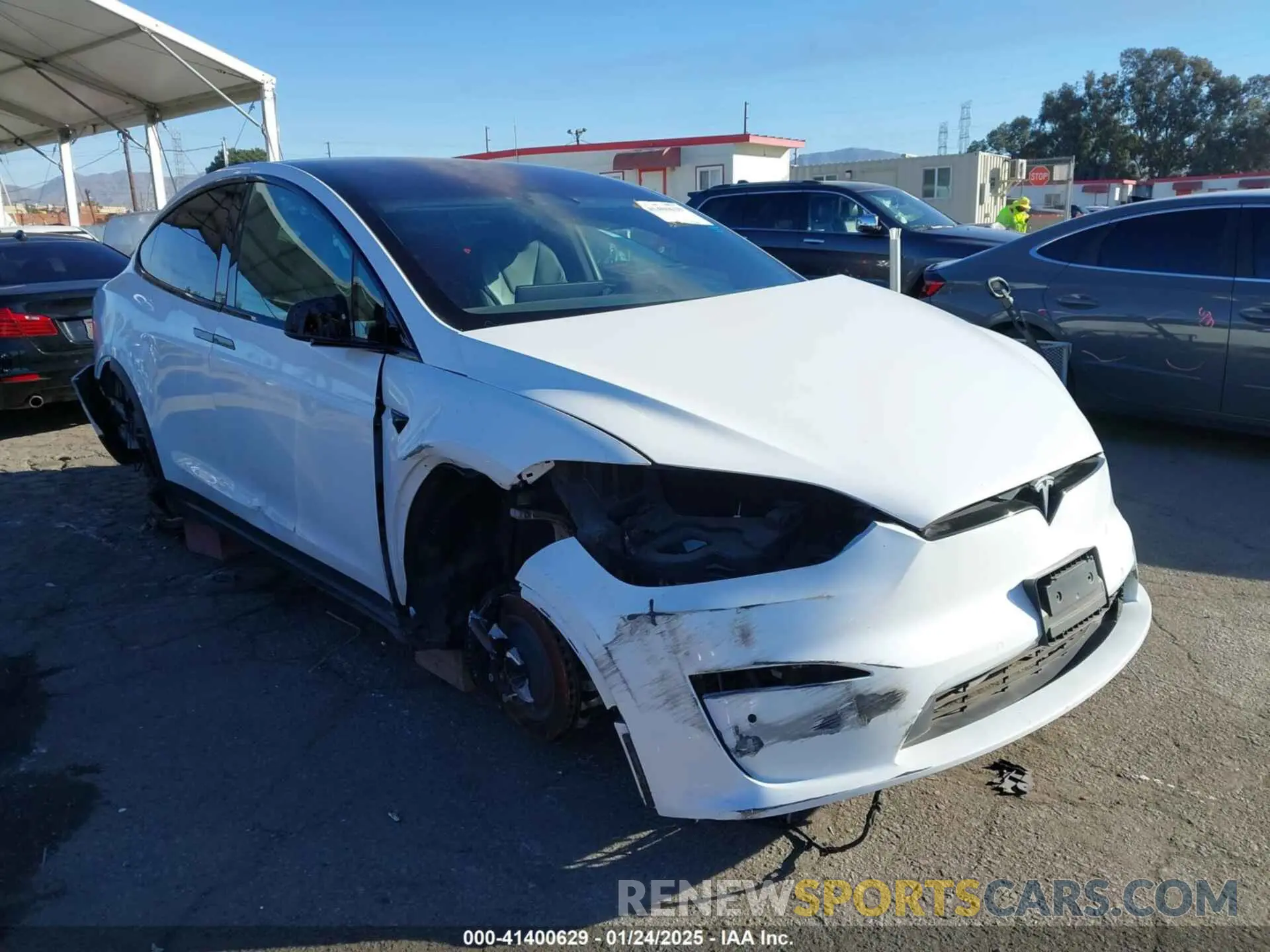 1 fotografías del automóvil dañado 7SAXCBE56NF329657 TESLA MODEL X 2022
