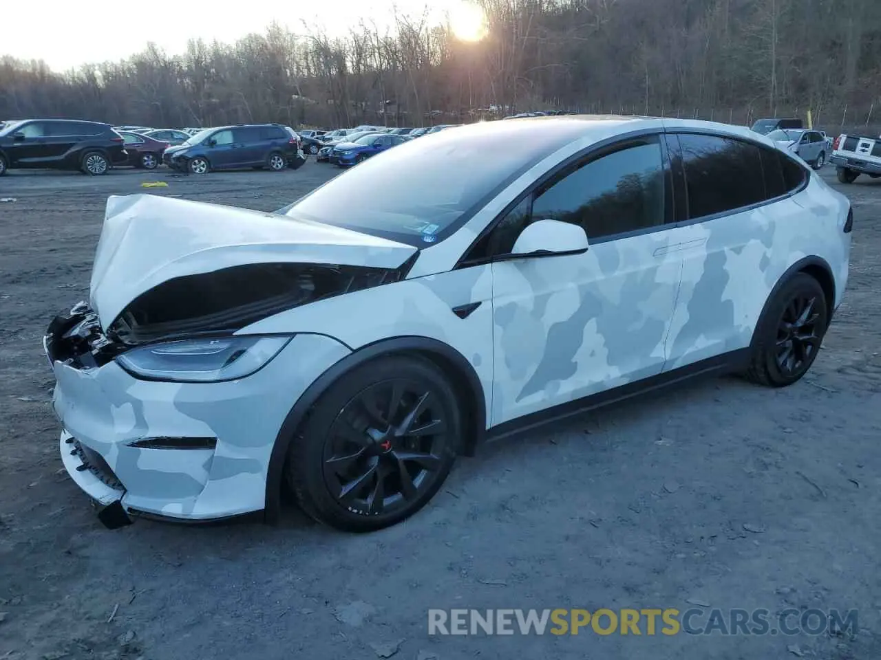1 fotografías del automóvil dañado 7SAXCBE56NF335393 TESLA MODEL X 2022