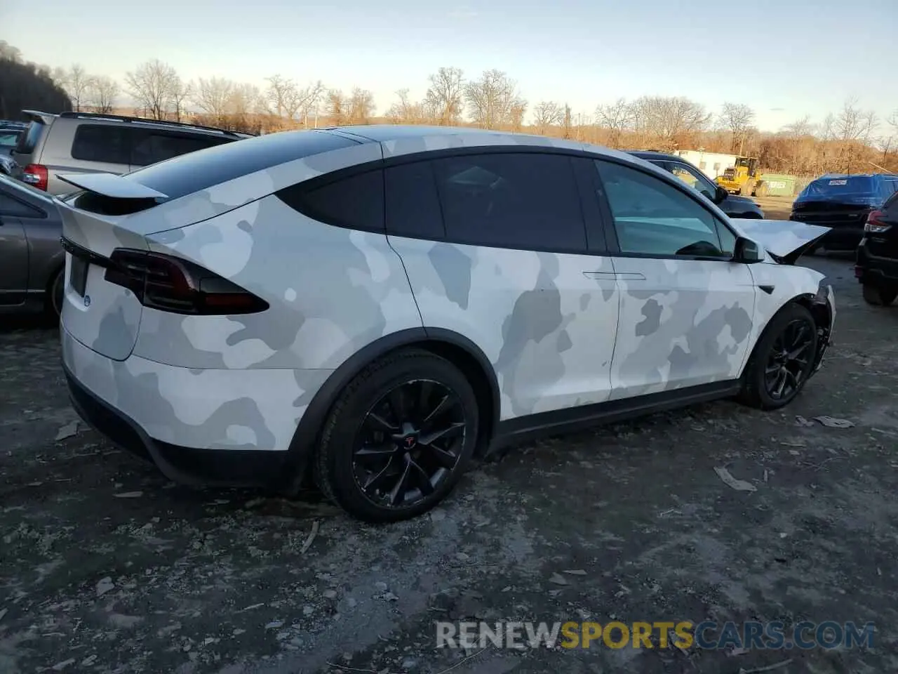 3 fotografías del automóvil dañado 7SAXCBE56NF335393 TESLA MODEL X 2022