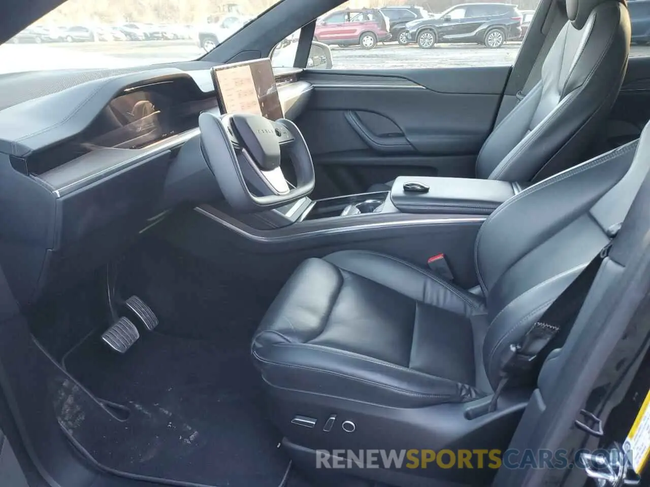 7 fotografías del automóvil dañado 7SAXCBE56NF335393 TESLA MODEL X 2022