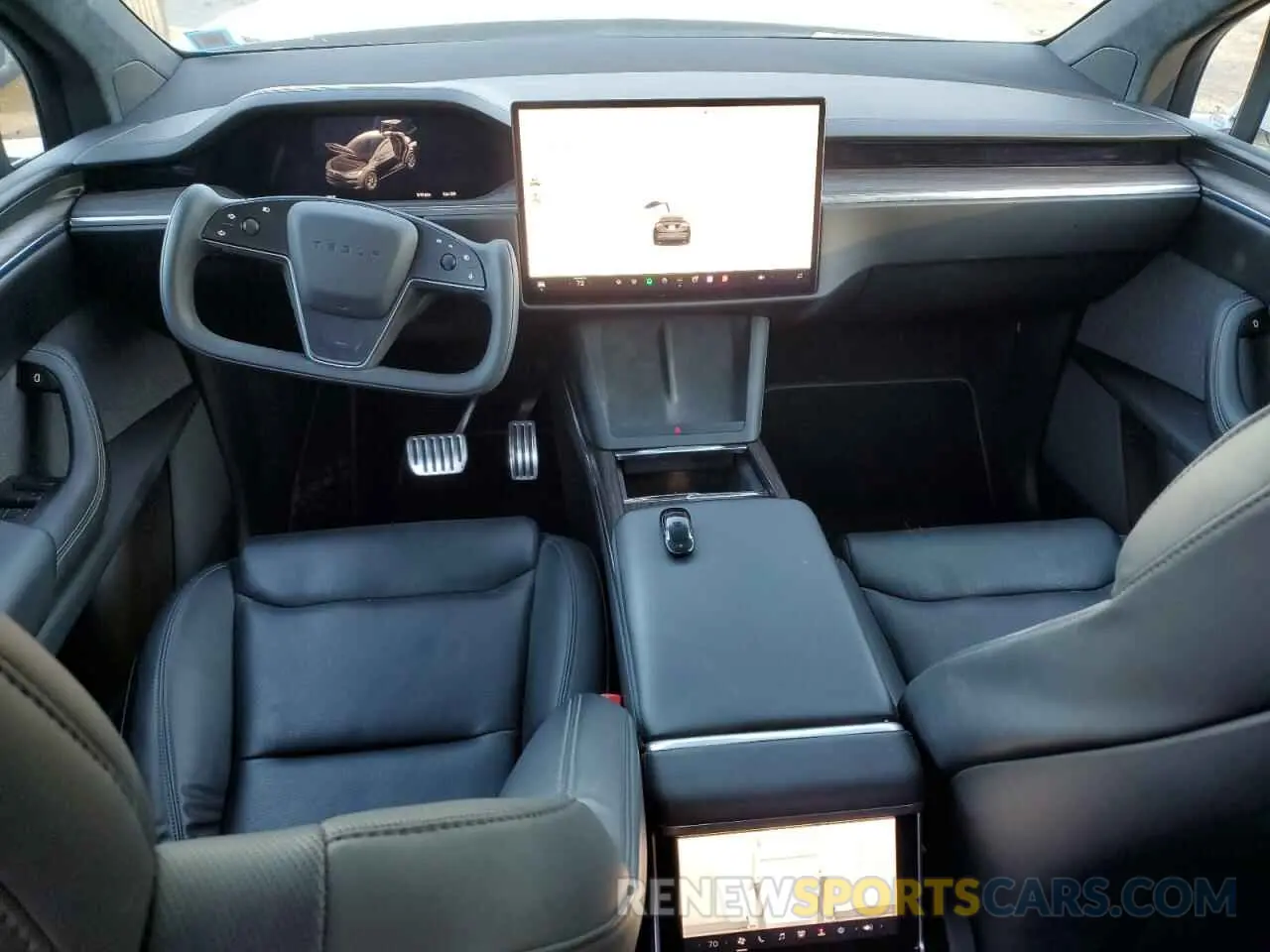 8 fotografías del automóvil dañado 7SAXCBE56NF335393 TESLA MODEL X 2022