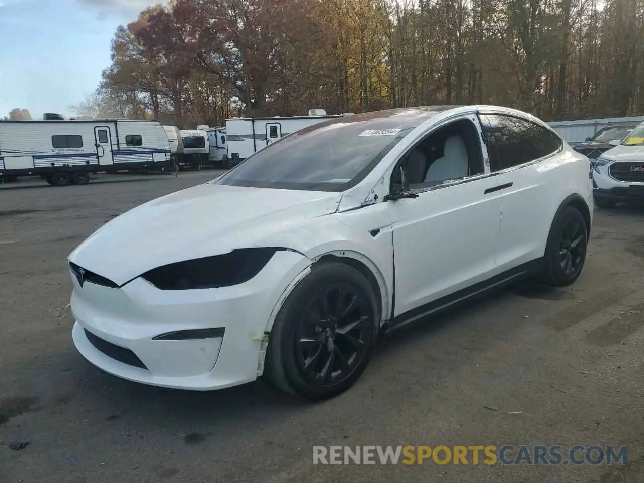 1 fotografías del automóvil dañado 7SAXCBE57NF341297 TESLA MODEL X 2022