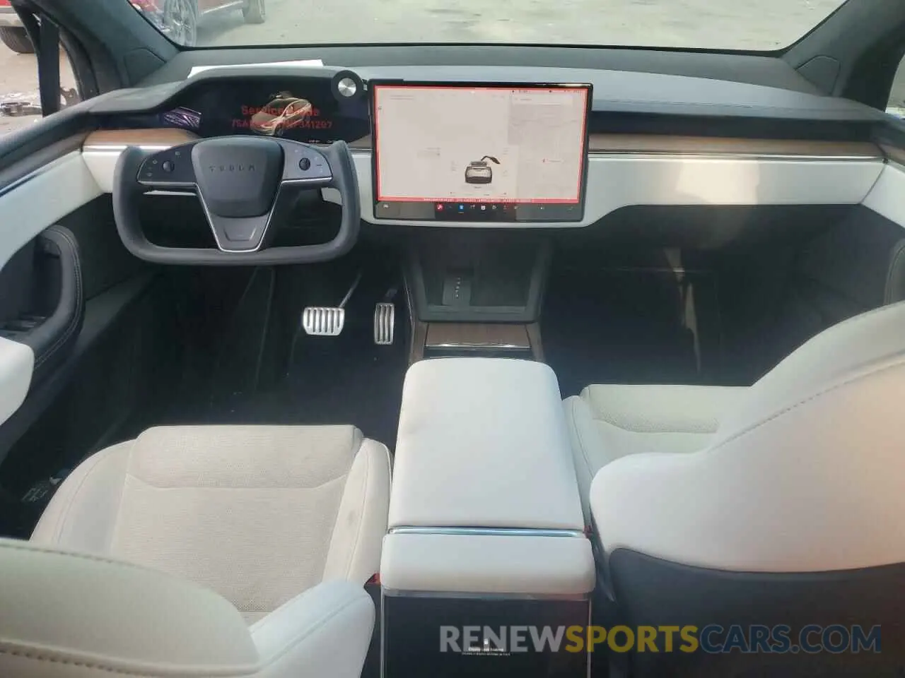 8 fotografías del automóvil dañado 7SAXCBE57NF341297 TESLA MODEL X 2022