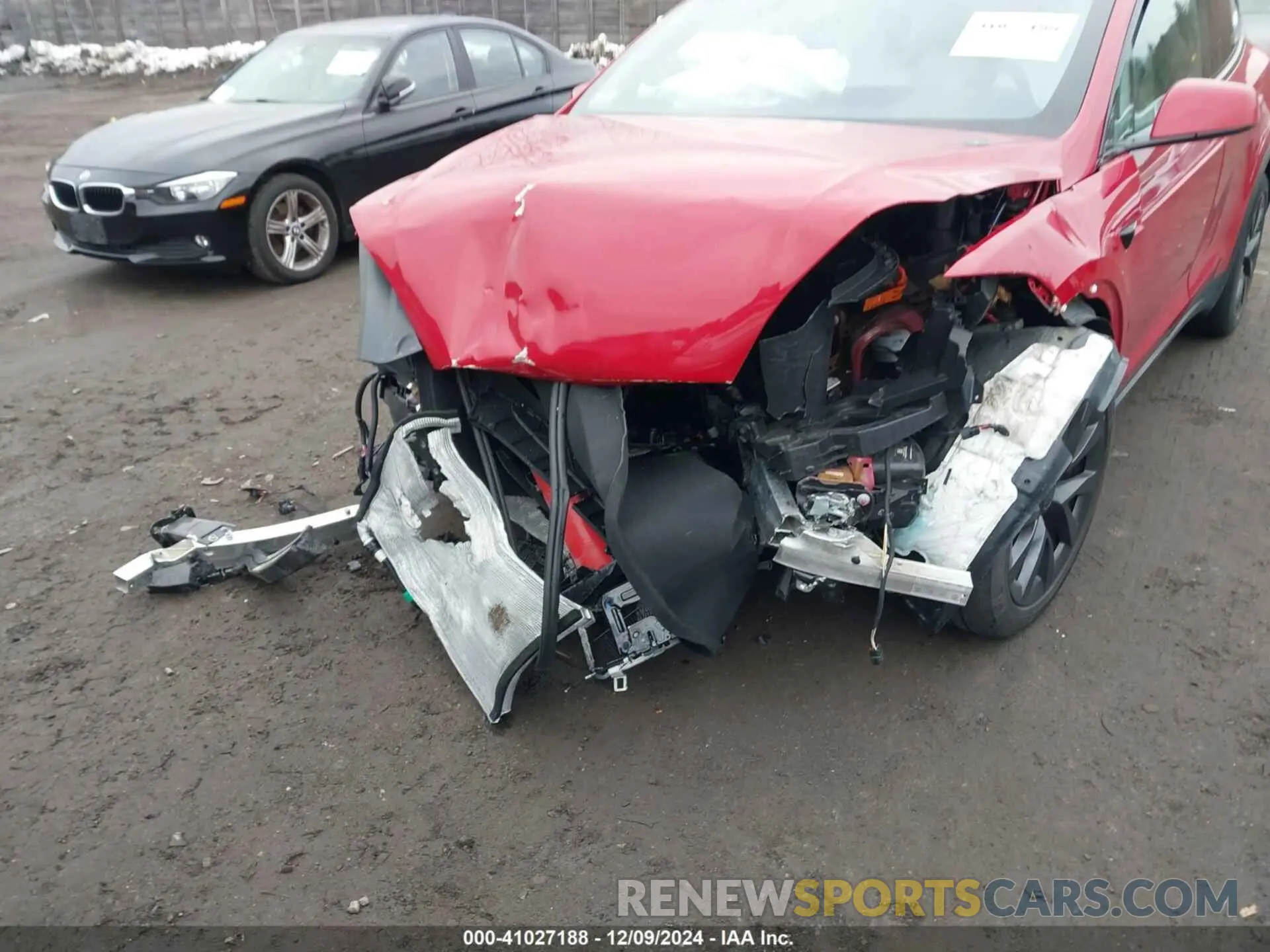 6 fotografías del automóvil dañado 7SAXCBE57NF354843 TESLA MODEL X 2022