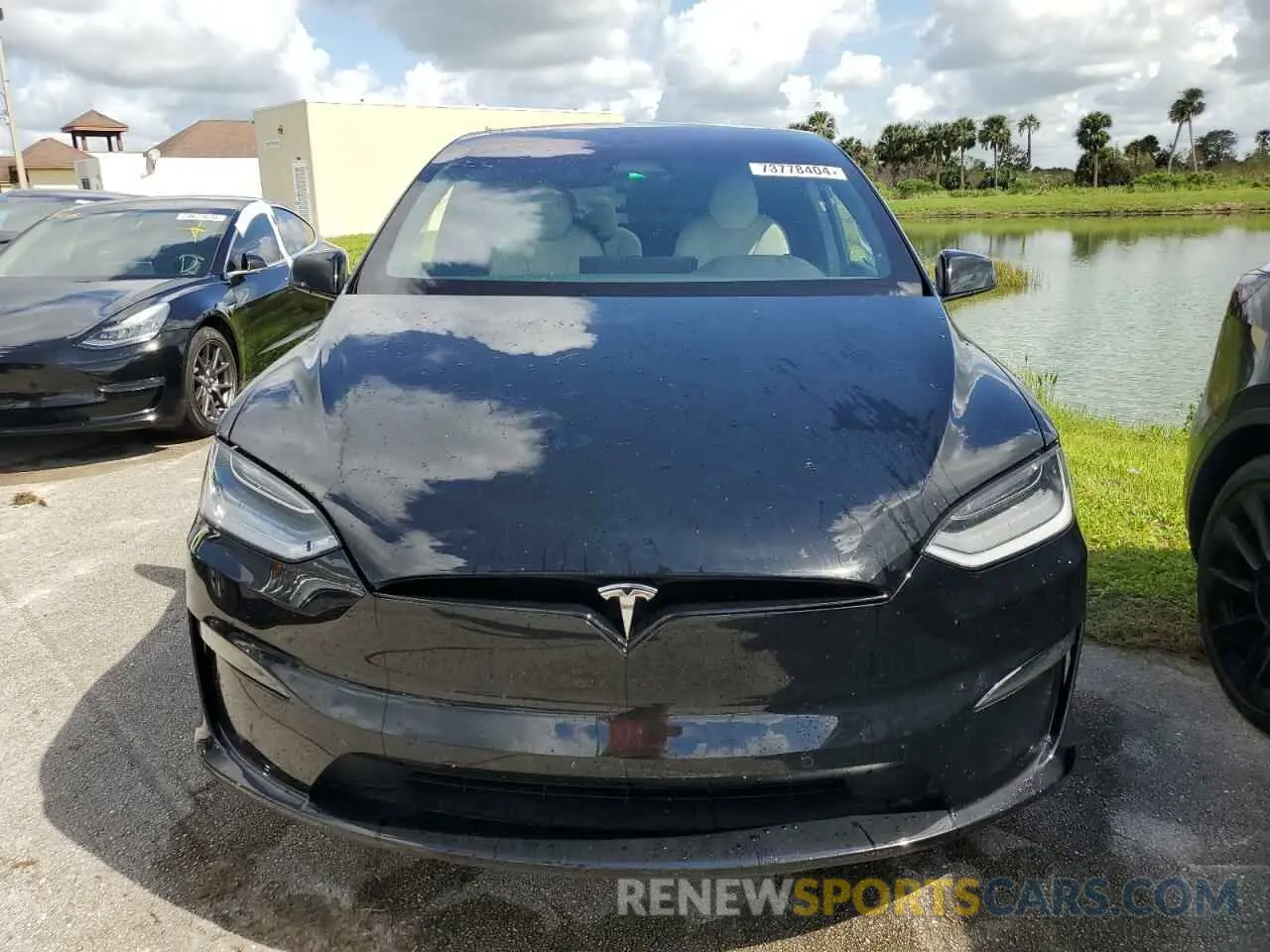 5 fotografías del automóvil dañado 7SAXCBE57NF358648 TESLA MODEL X 2022