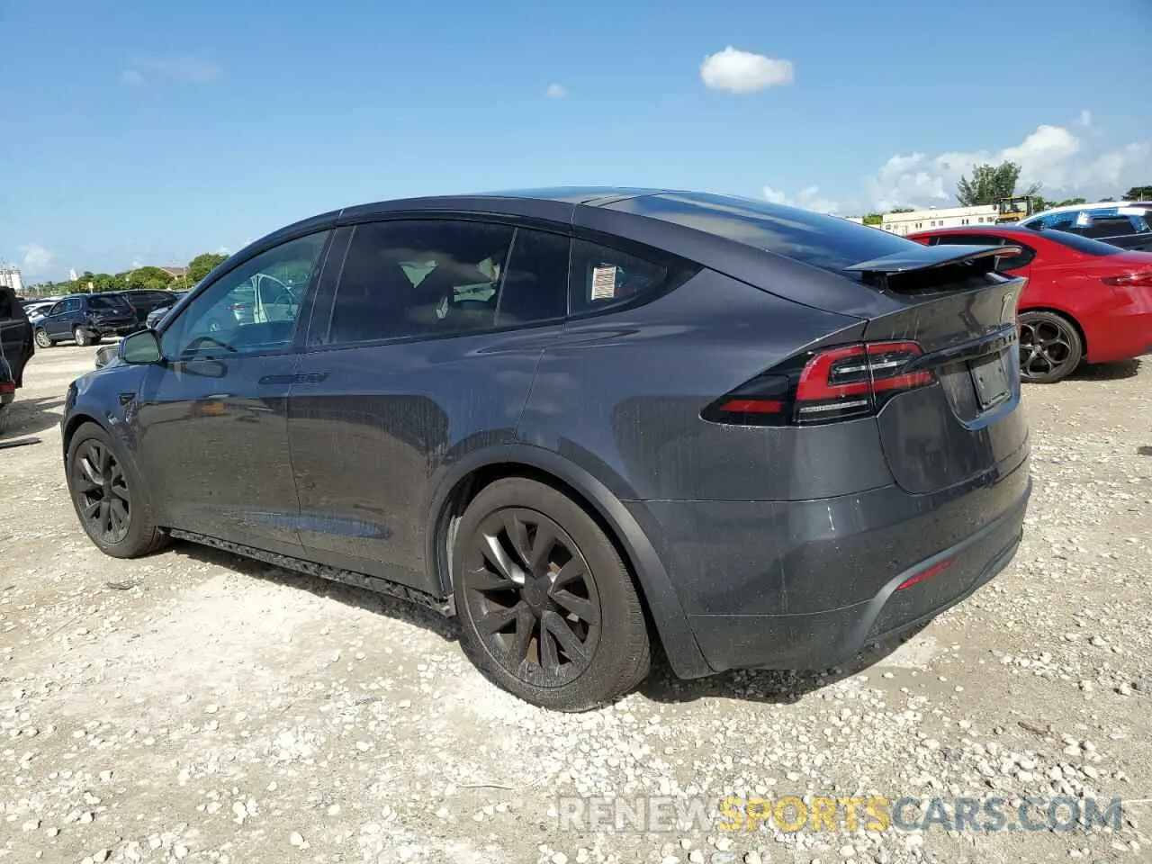 2 fotografías del automóvil dañado 7SAXCBE58NF335072 TESLA MODEL X 2022