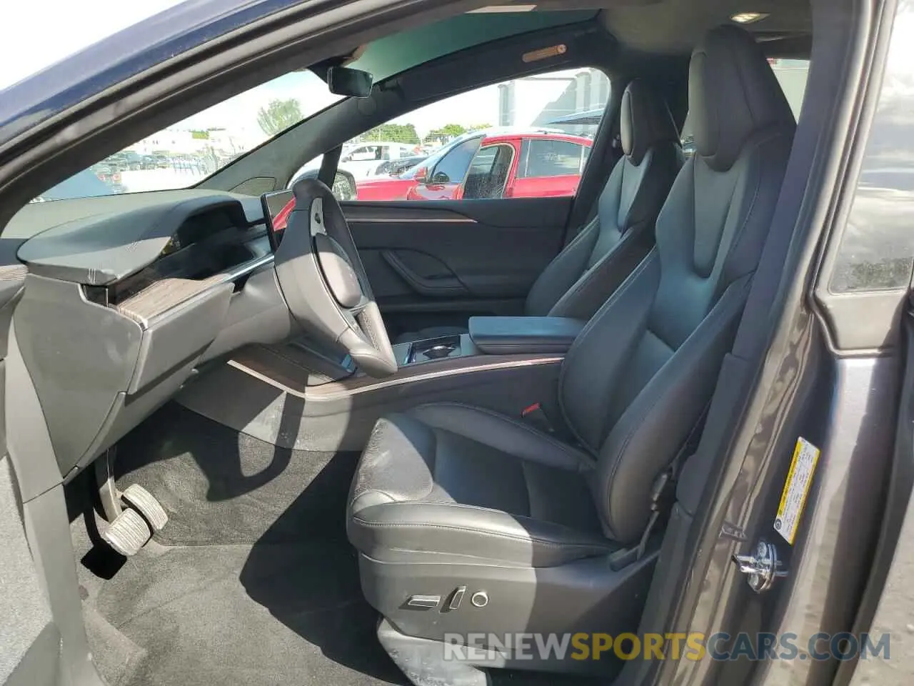 7 fotografías del automóvil dañado 7SAXCBE58NF335072 TESLA MODEL X 2022