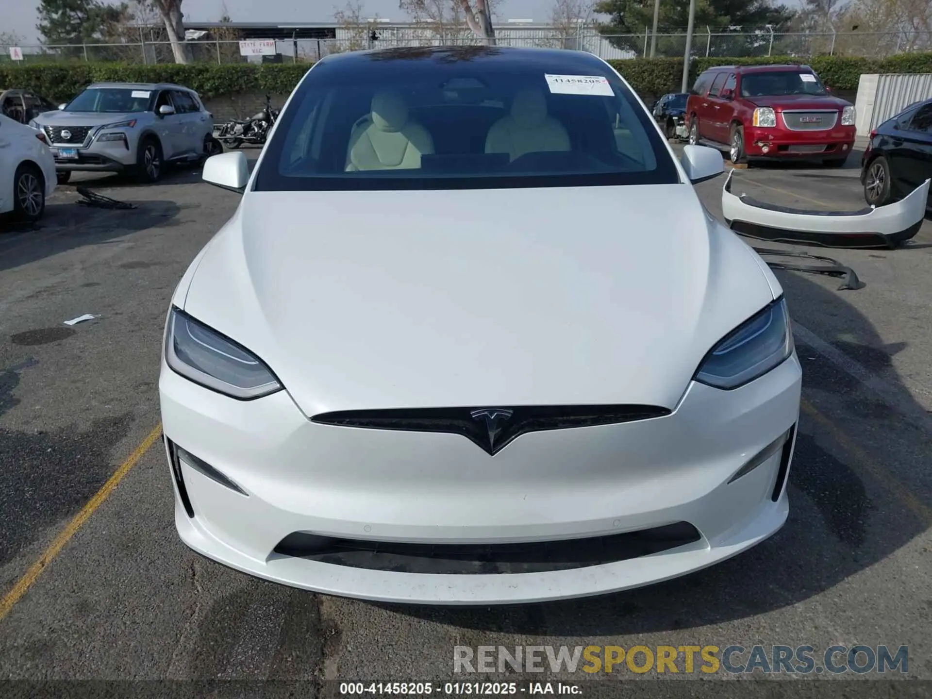 13 fotografías del automóvil dañado 7SAXCBE58NF336321 TESLA MODEL X 2022