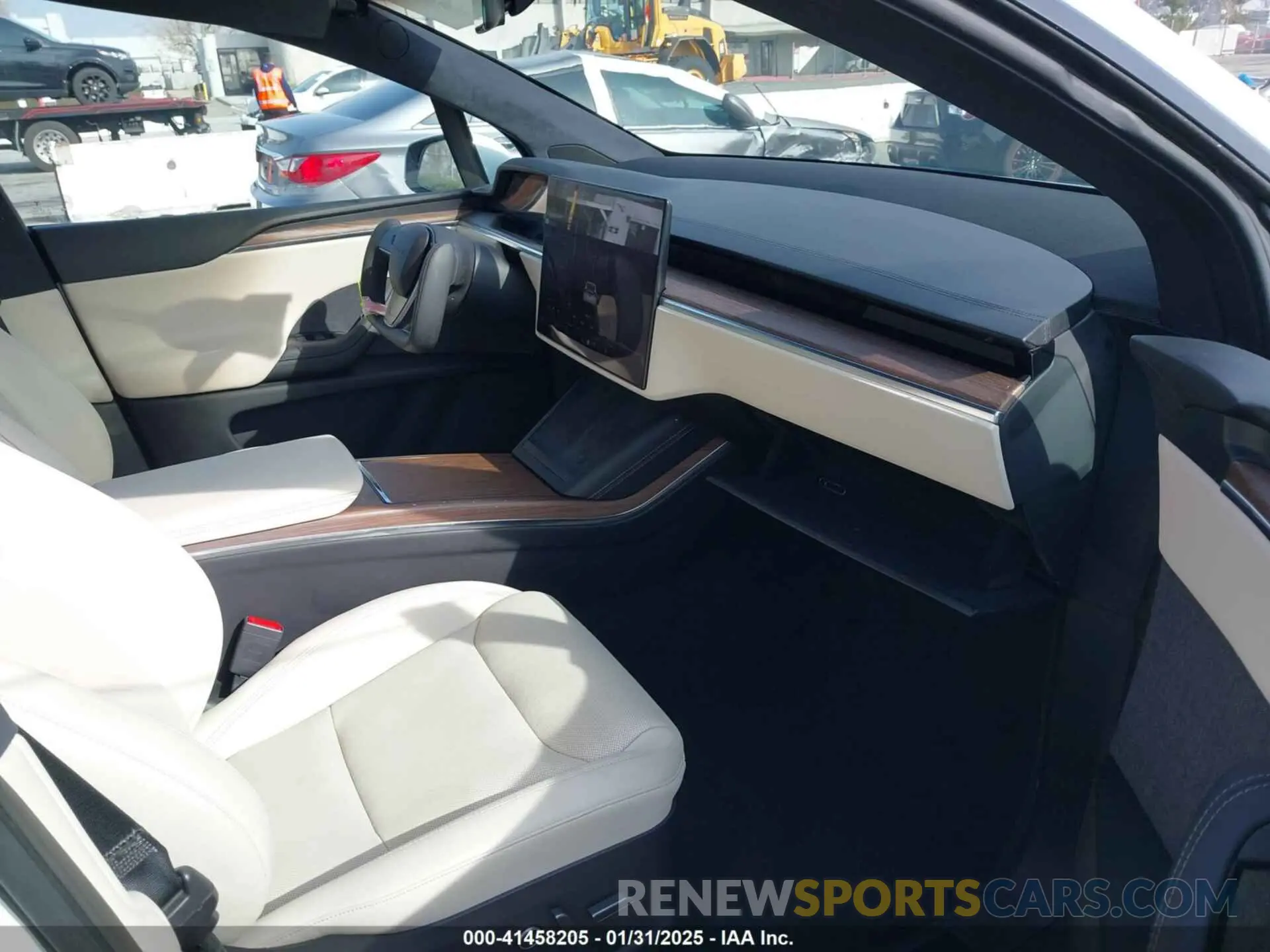5 fotografías del automóvil dañado 7SAXCBE58NF336321 TESLA MODEL X 2022