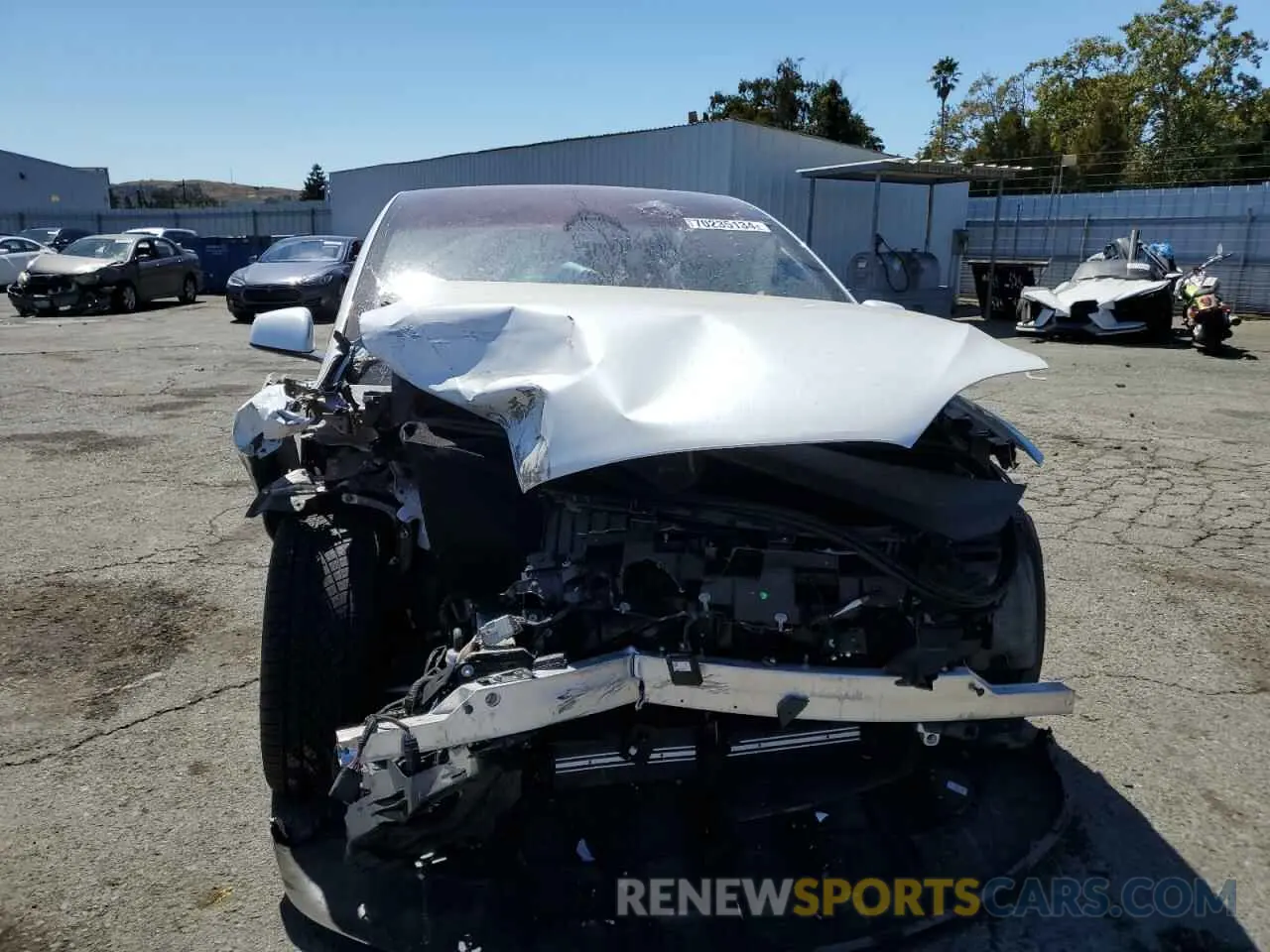 5 fotografías del automóvil dañado 7SAXCBE59NF328695 TESLA MODEL X 2022
