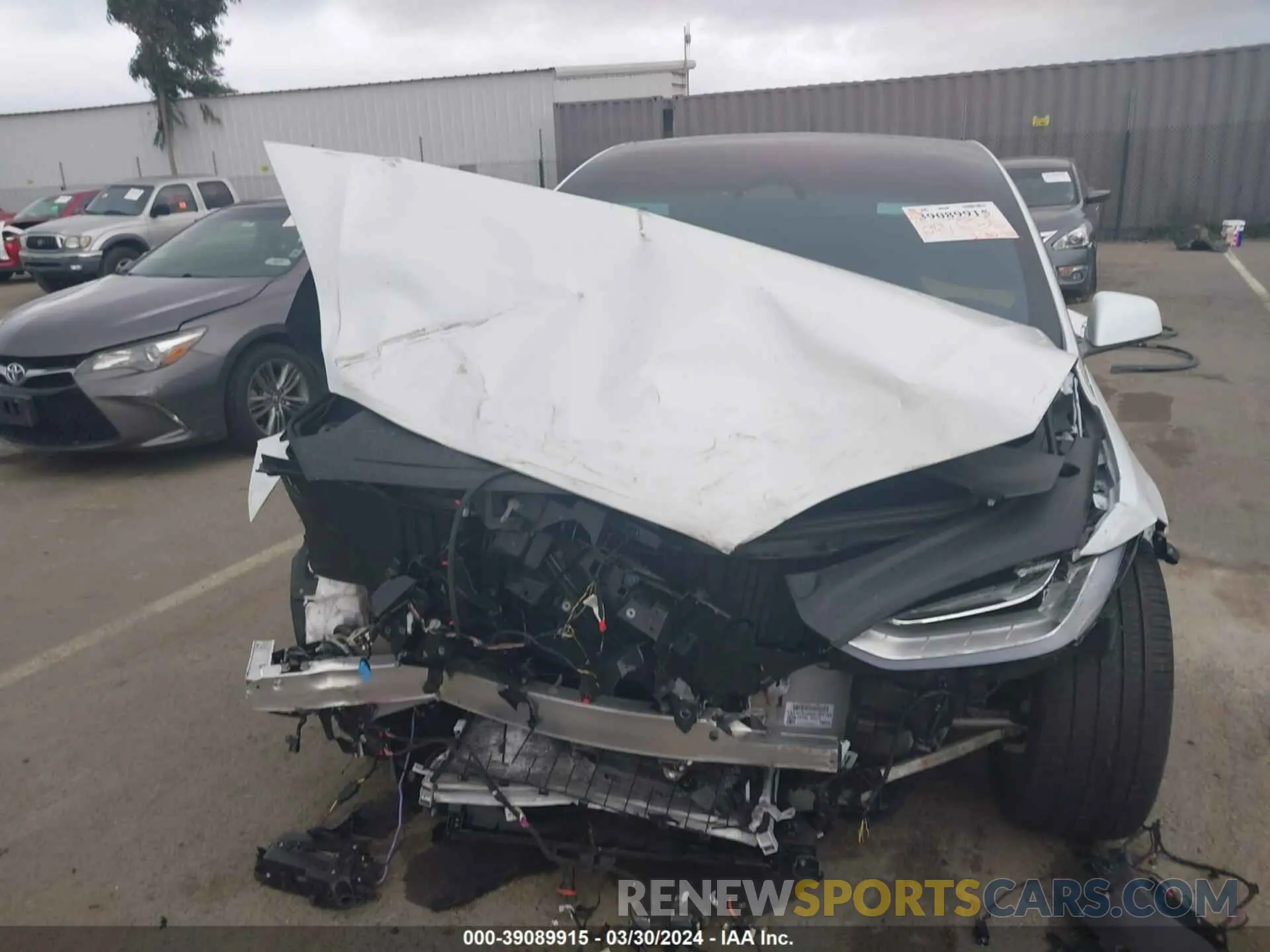 10 fotografías del automóvil dañado 7SAXCBE59NF355105 TESLA MODEL X 2022