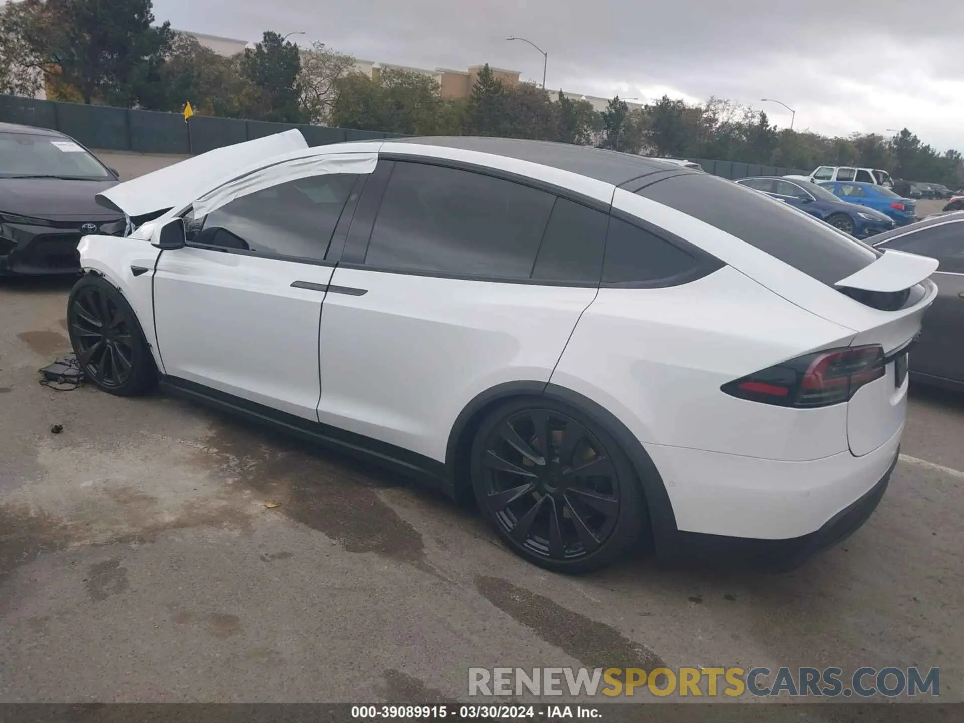 3 fotografías del automóvil dañado 7SAXCBE59NF355105 TESLA MODEL X 2022