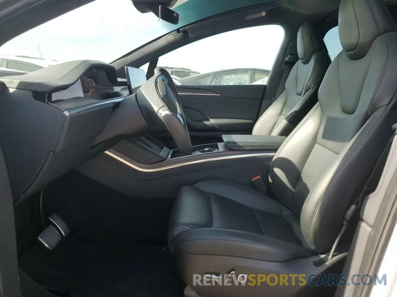 7 fotografías del automóvil dañado 7SAXCBE5XNF358319 TESLA MODEL X 2022