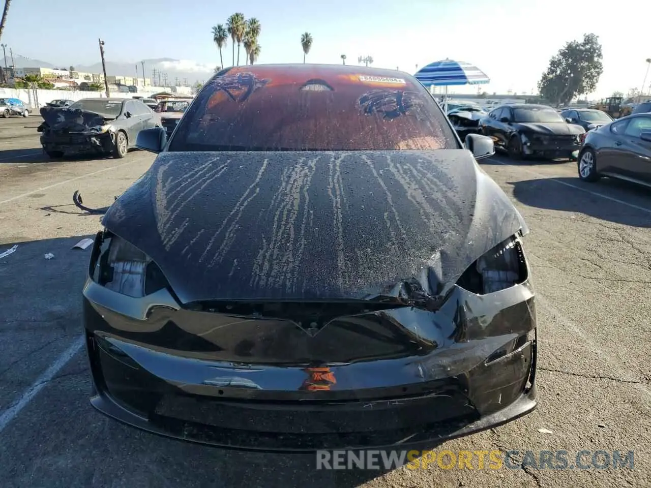 5 fotografías del automóvil dañado 7SAXCBE5XNF362497 TESLA MODEL X 2022