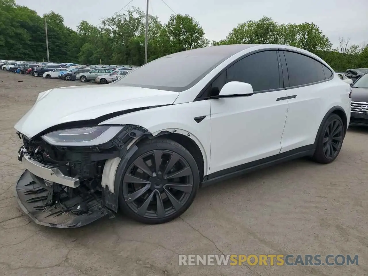 1 fotografías del automóvil dañado 7SAXCBE60NF329534 TESLA MODEL X 2022
