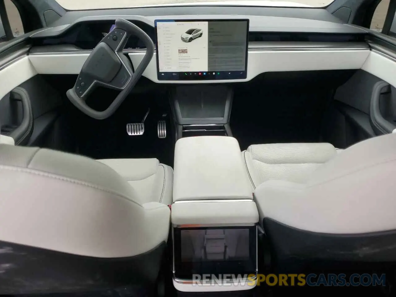 8 fotografías del automóvil dañado 7SAXCBE60NF329534 TESLA MODEL X 2022