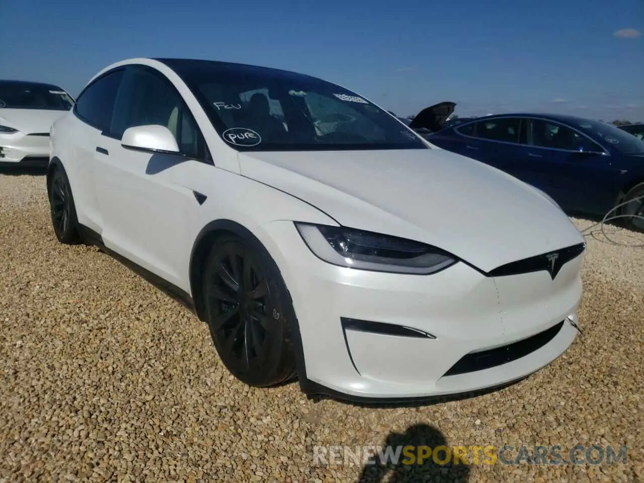 1 fotografías del automóvil dañado 7SAXCBE61NF331955 TESLA MODEL X 2022