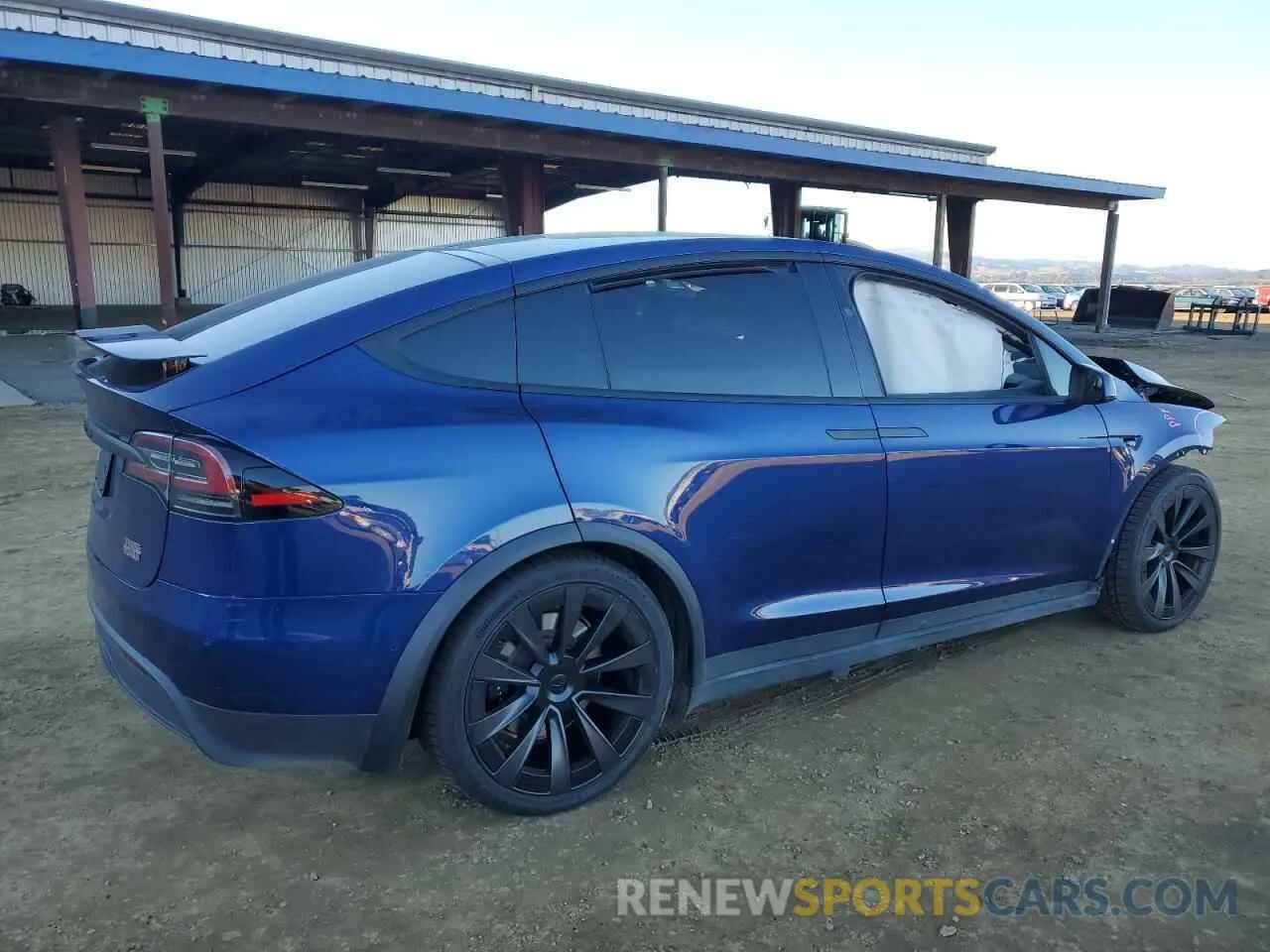 3 fotografías del automóvil dañado 7SAXCBE61NF337769 TESLA MODEL X 2022