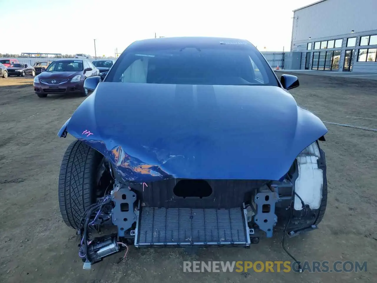 5 fotografías del automóvil dañado 7SAXCBE61NF337769 TESLA MODEL X 2022