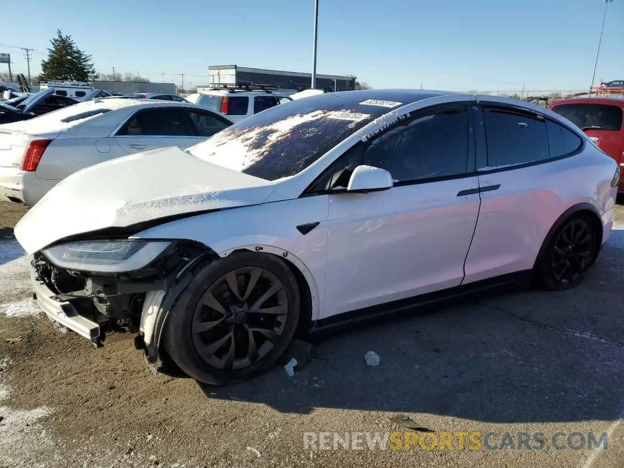 1 fotografías del automóvil dañado 7SAXCBE61NF339991 TESLA MODEL X 2022