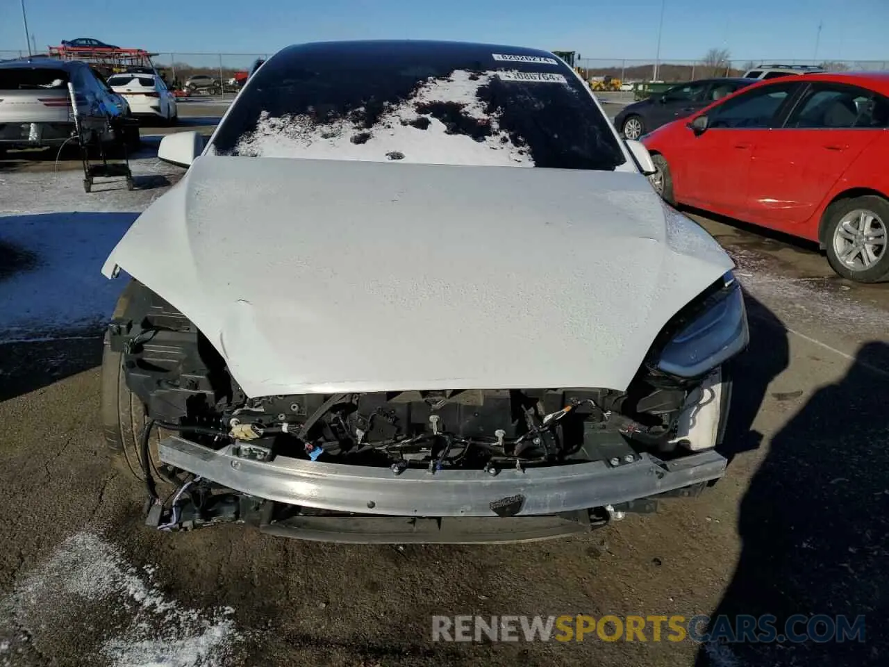 5 fotografías del automóvil dañado 7SAXCBE61NF339991 TESLA MODEL X 2022