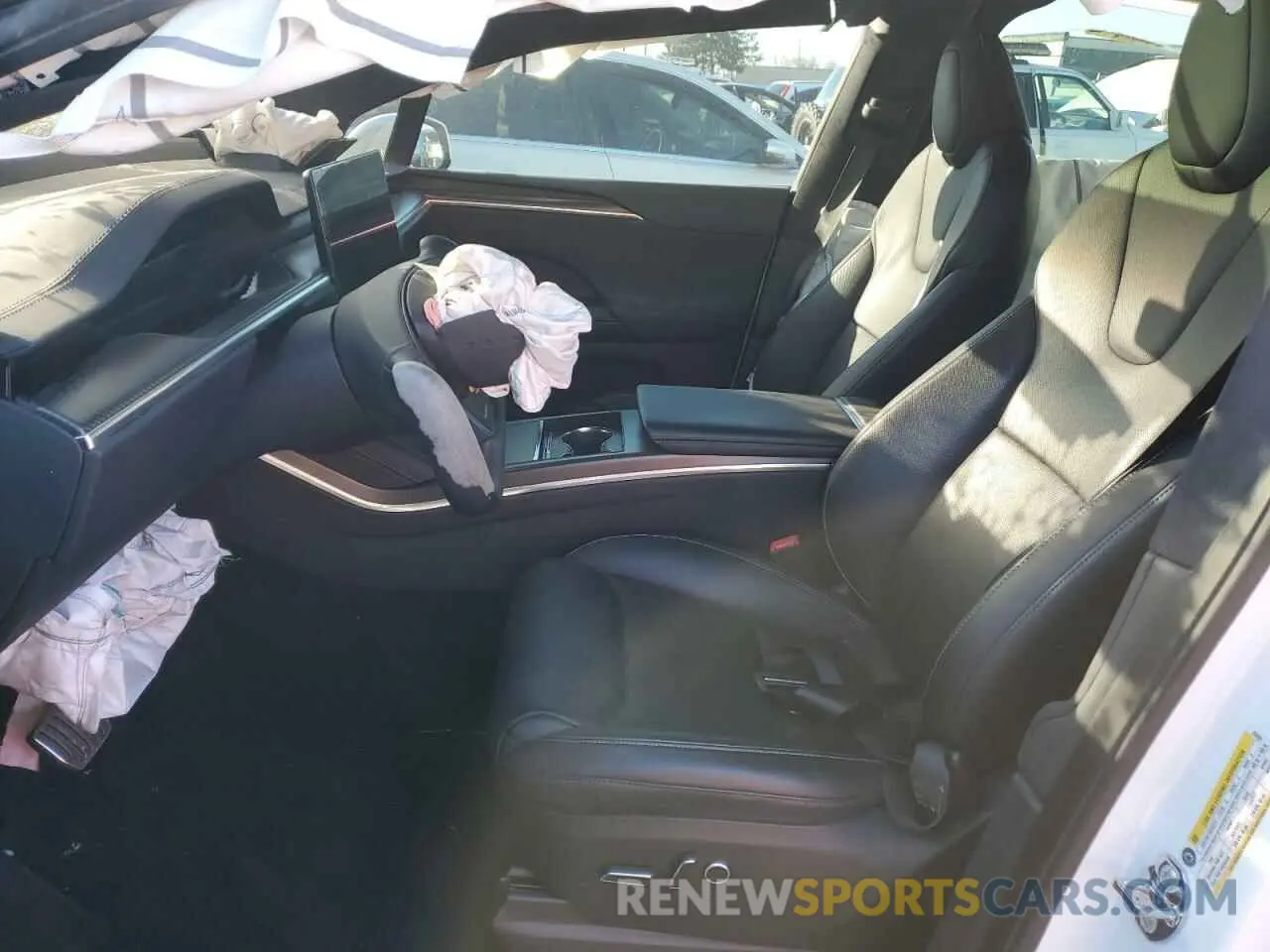 7 fotografías del automóvil dañado 7SAXCBE61NF339991 TESLA MODEL X 2022