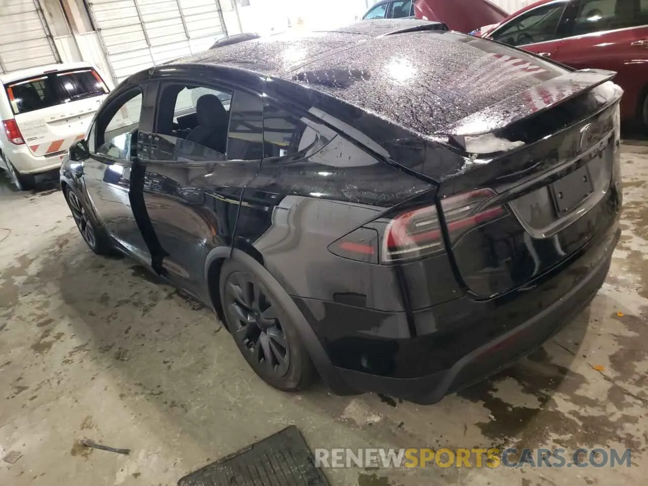 2 fotografías del automóvil dañado 7SAXCBE62NF342673 TESLA MODEL X 2022