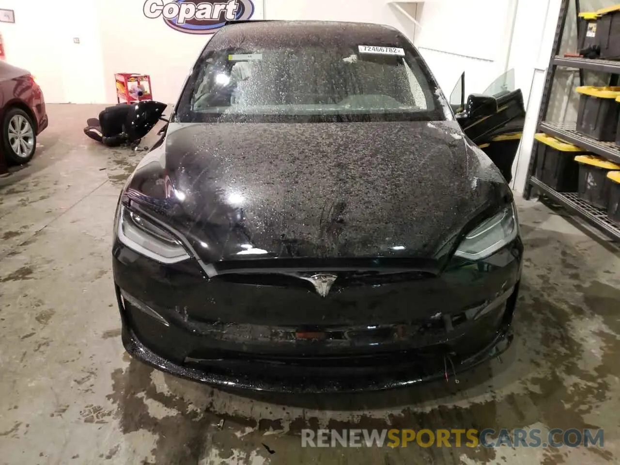 5 fotografías del automóvil dañado 7SAXCBE62NF342673 TESLA MODEL X 2022