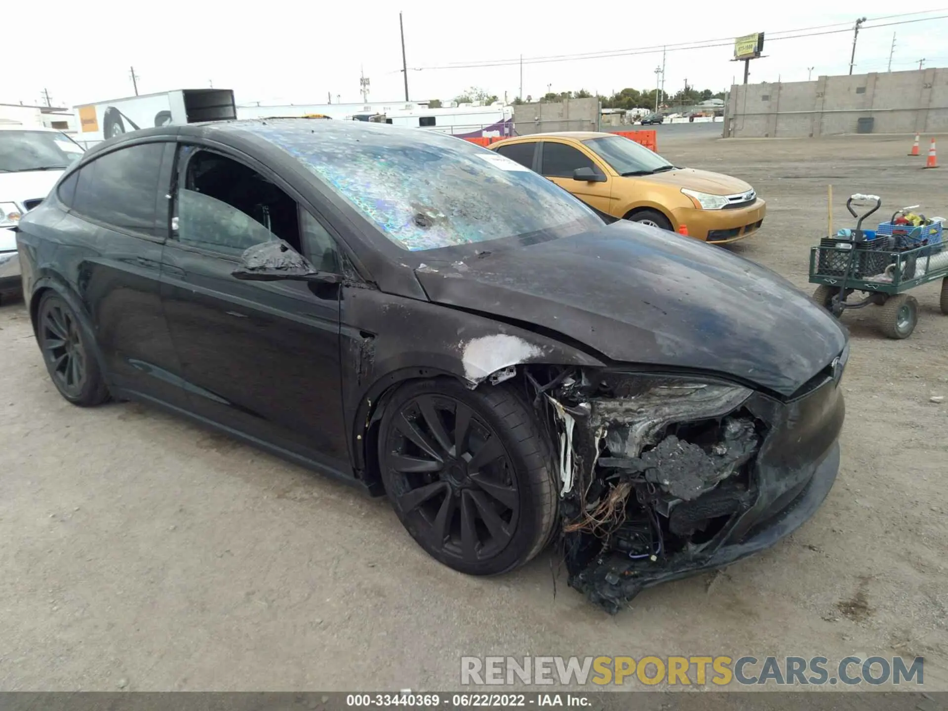 1 fotografías del automóvil dañado 7SAXCBE63NF337305 TESLA MODEL X 2022