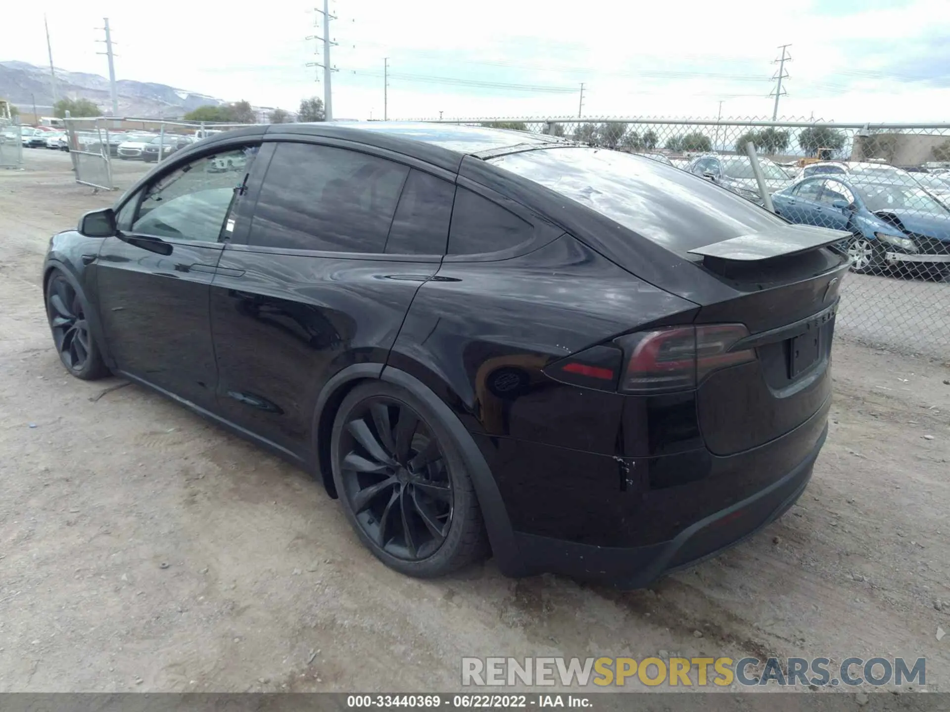 3 fotografías del automóvil dañado 7SAXCBE63NF337305 TESLA MODEL X 2022