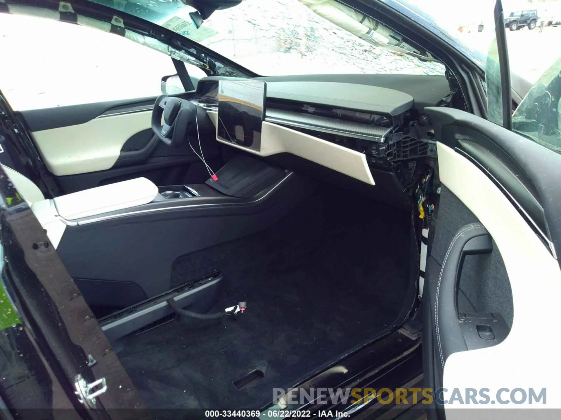 5 fotografías del automóvil dañado 7SAXCBE63NF337305 TESLA MODEL X 2022