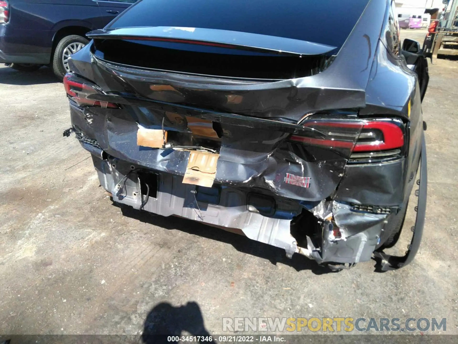 6 fotografías del automóvil dañado 7SAXCBE63NF354833 TESLA MODEL X 2022