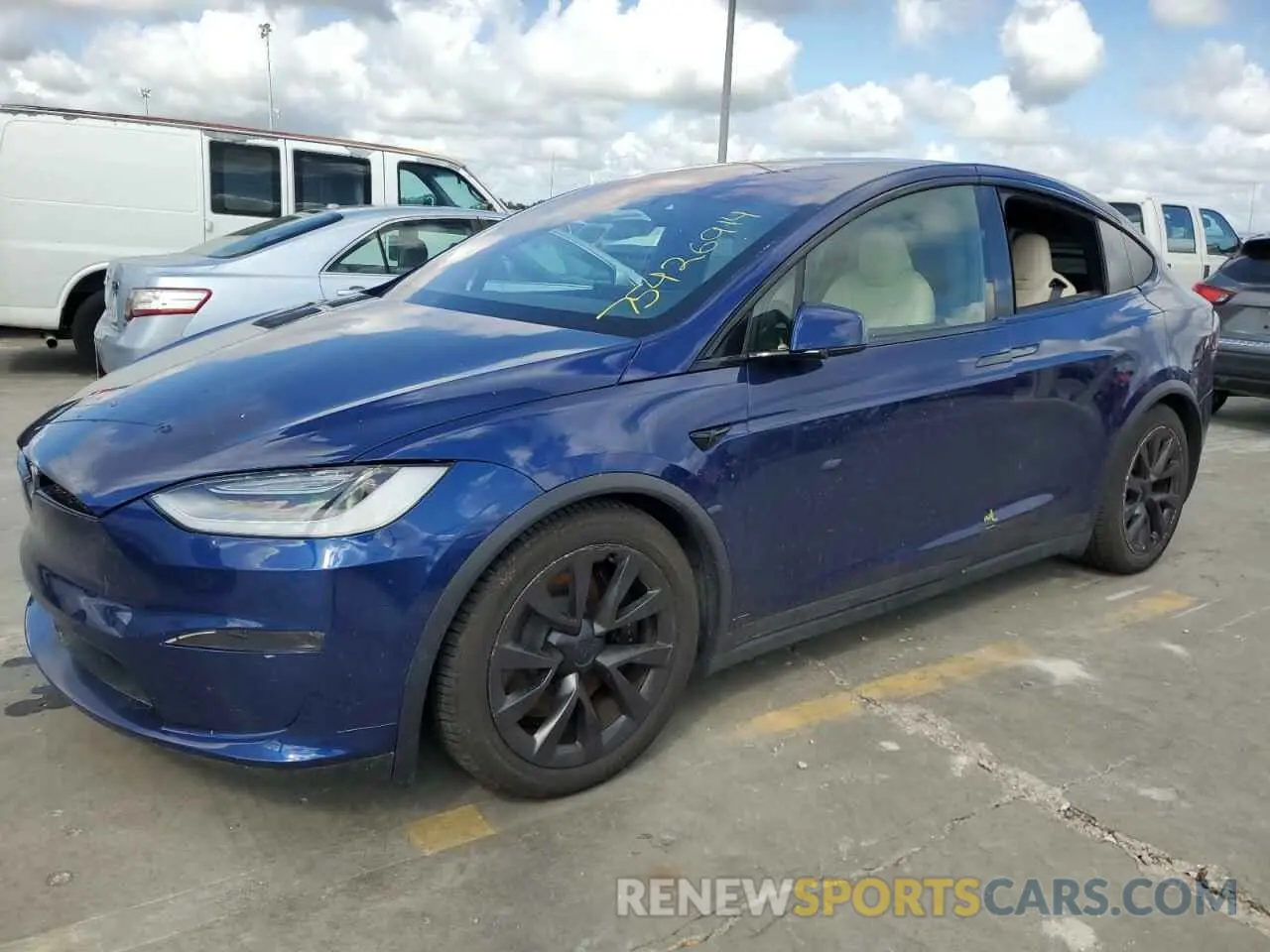 1 fotografías del automóvil dañado 7SAXCBE64NF329505 TESLA MODEL X 2022