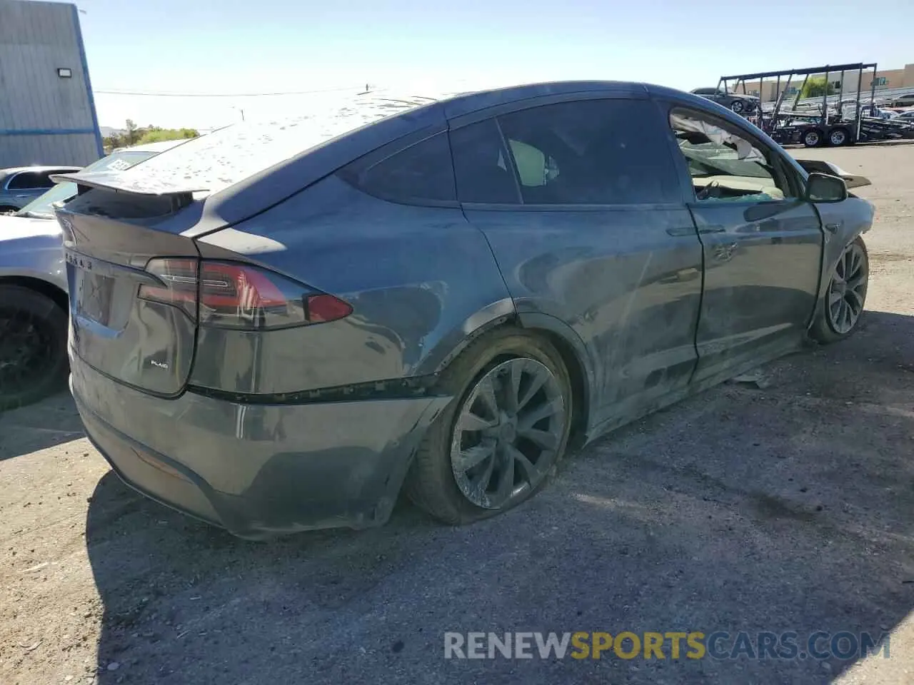 3 fotografías del automóvil dañado 7SAXCBE64NF329908 TESLA MODEL X 2022