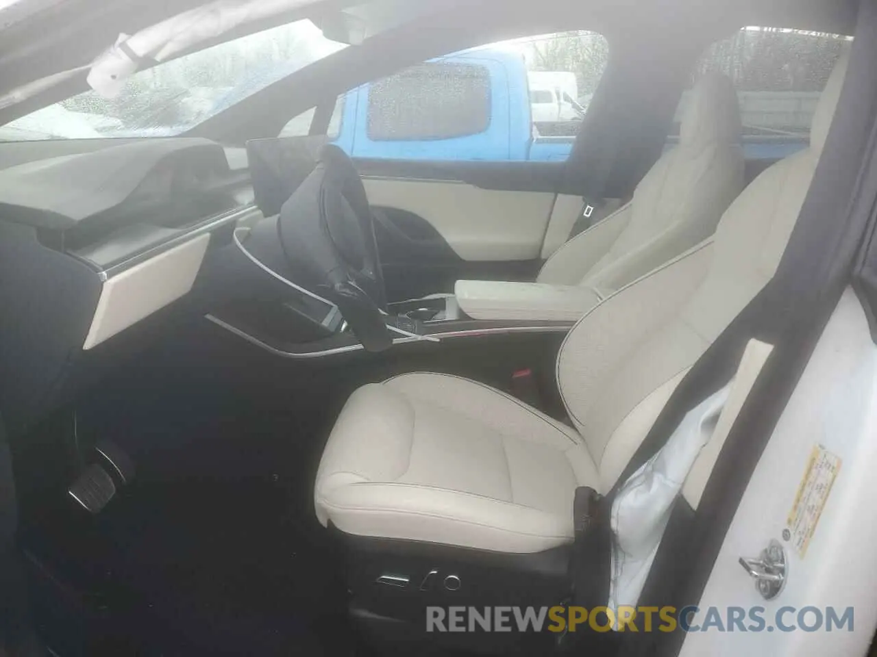 7 fotografías del automóvil dañado 7SAXCBE64NF349365 TESLA MODEL X 2022