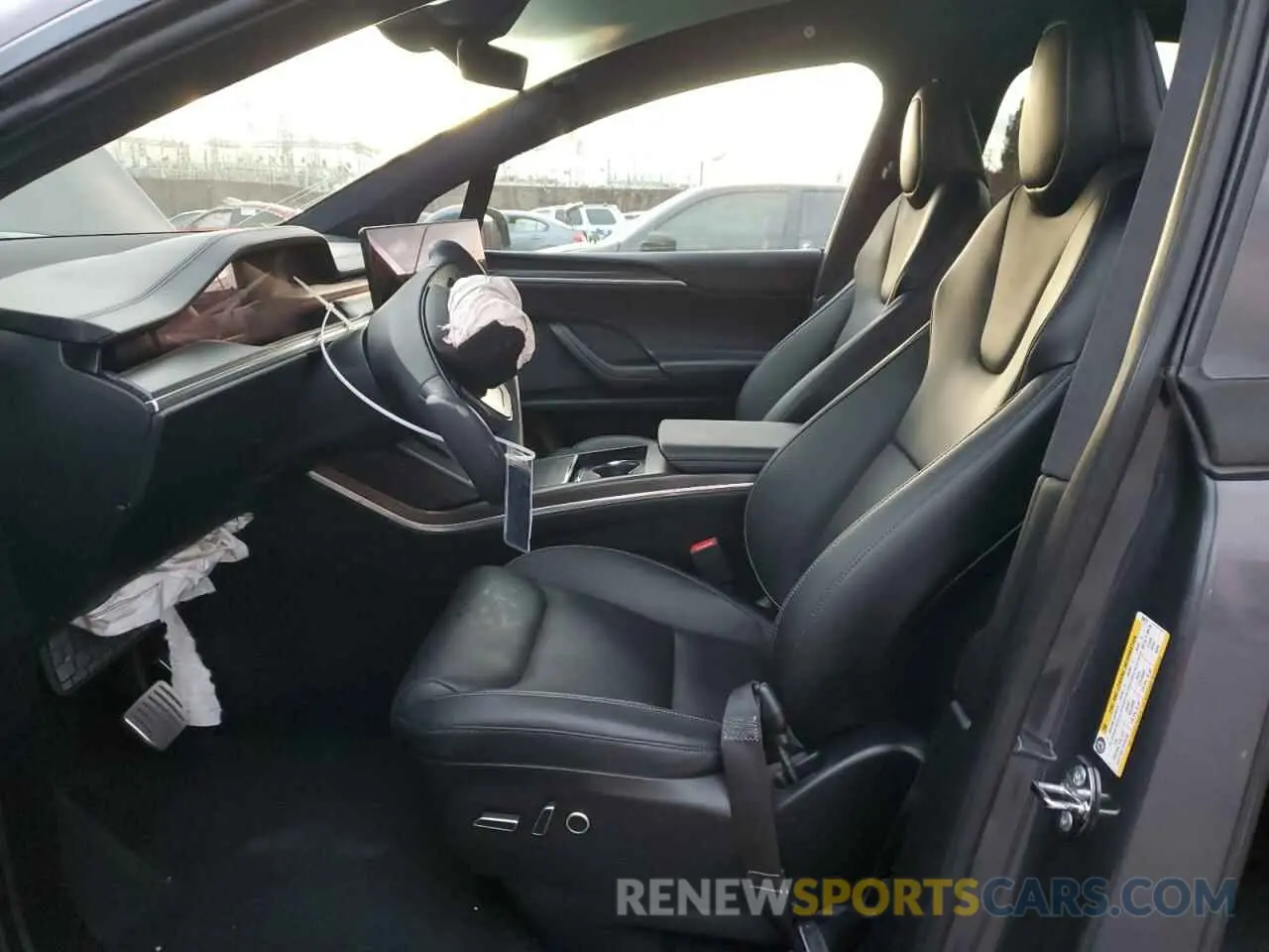 7 fotografías del automóvil dañado 7SAXCBE64NF358213 TESLA MODEL X 2022