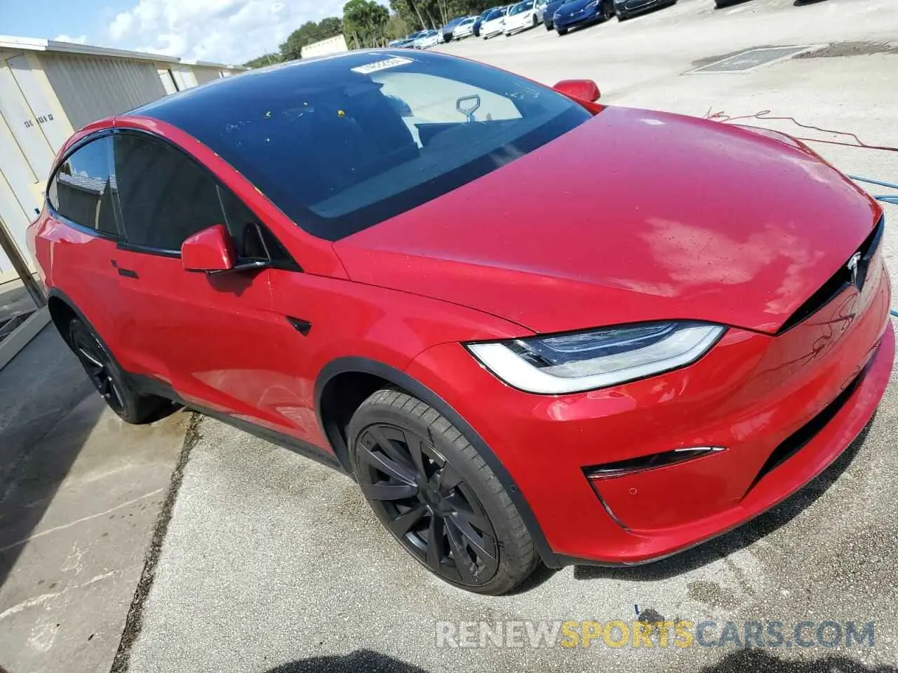 4 fotografías del automóvil dañado 7SAXCBE64NF358499 TESLA MODEL X 2022