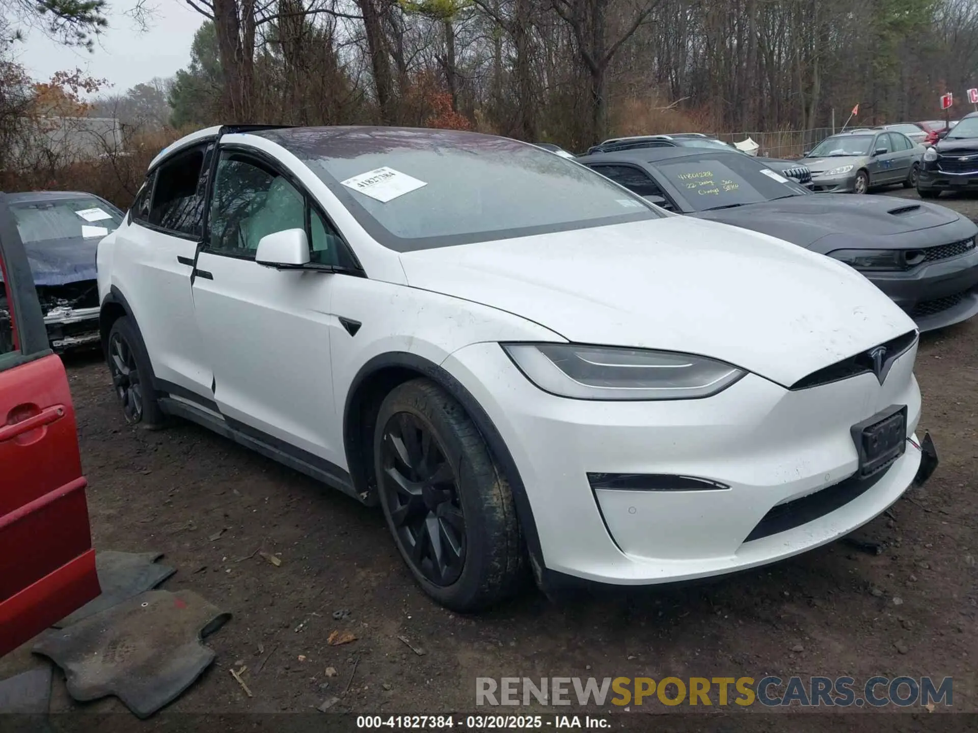 13 fotografías del automóvil dañado 7SAXCBE65NF341601 TESLA MODEL X 2022